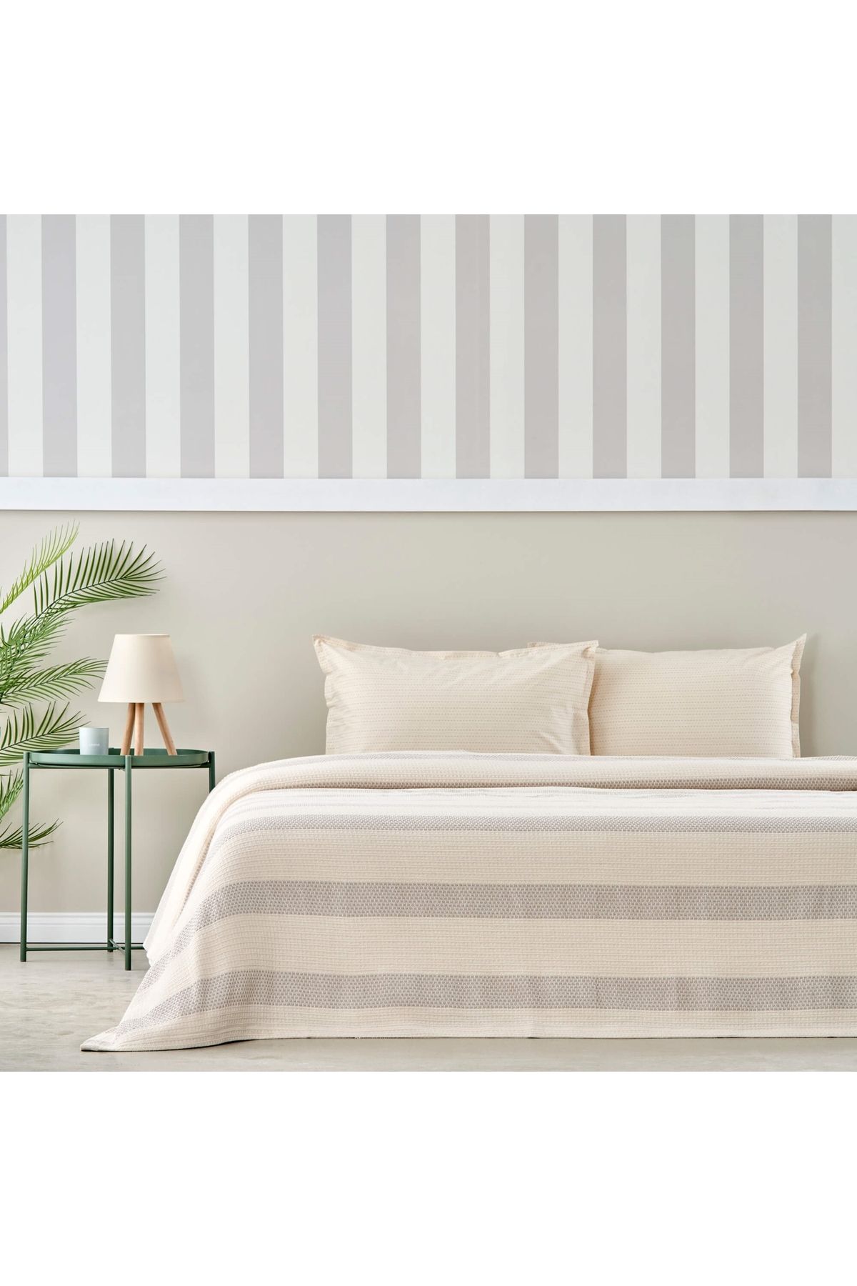 Taç Aura Çift Kişilik Softly Set Gri