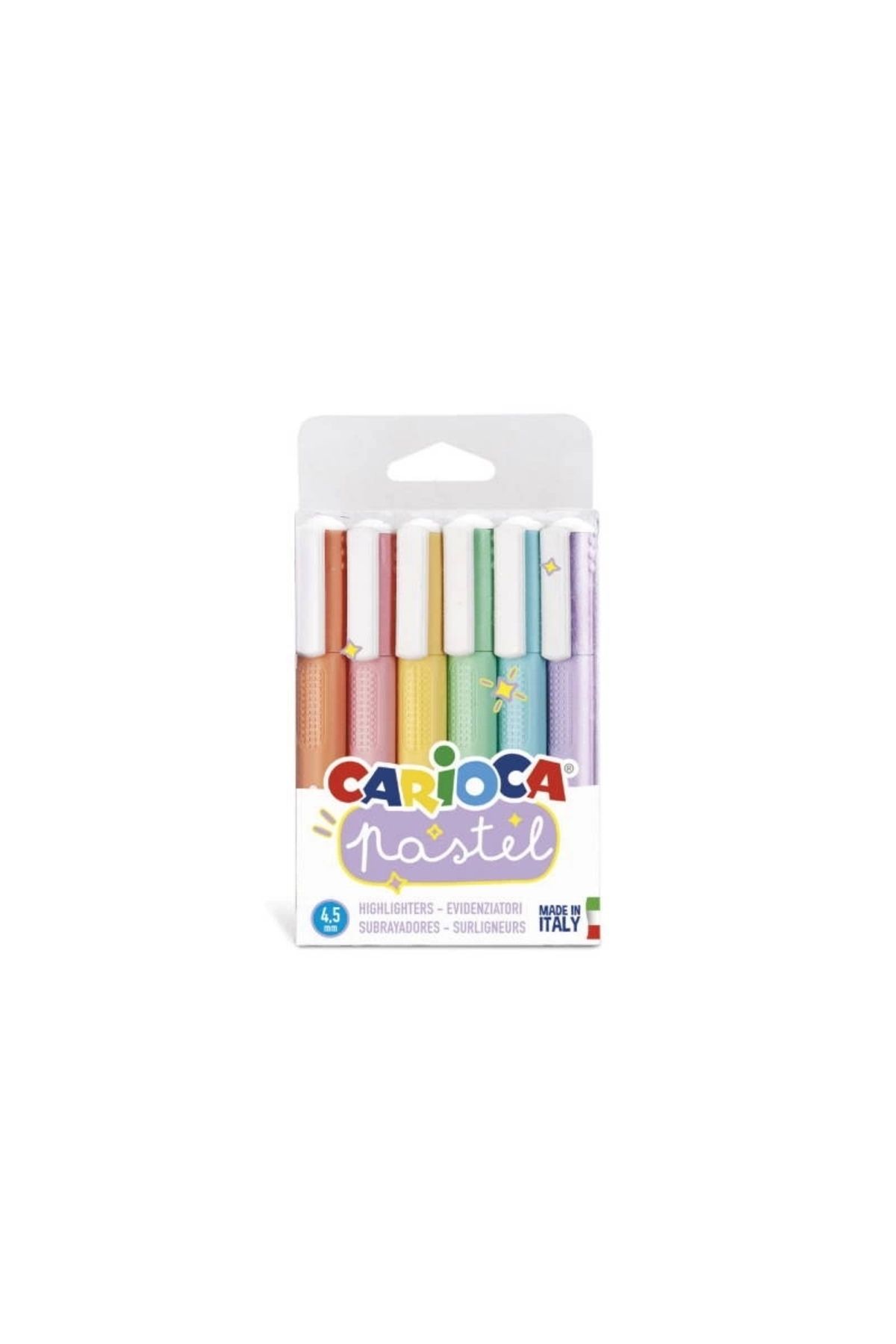Carioca Pastel Renkler Işaretleme Kalemi 6'lı