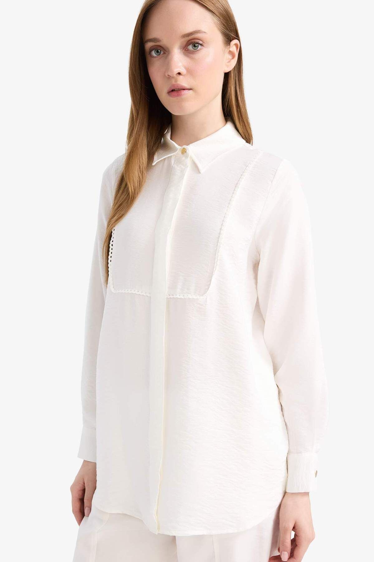 Defacto Regular Fit Uzun Kollu Gömlek Tunik D1345ax25sm