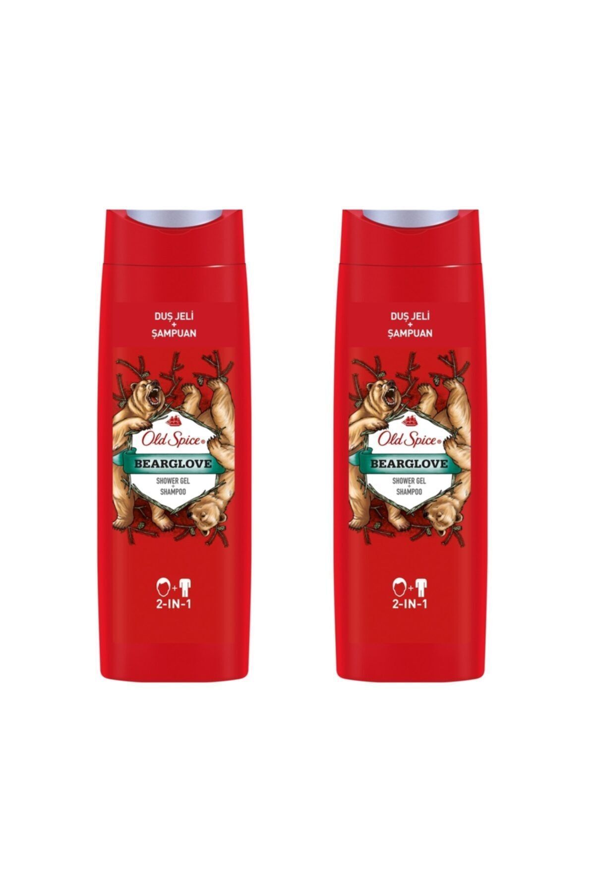 Old Spice 400 ml Şampuan Bearglove 3in1 X2 Adet