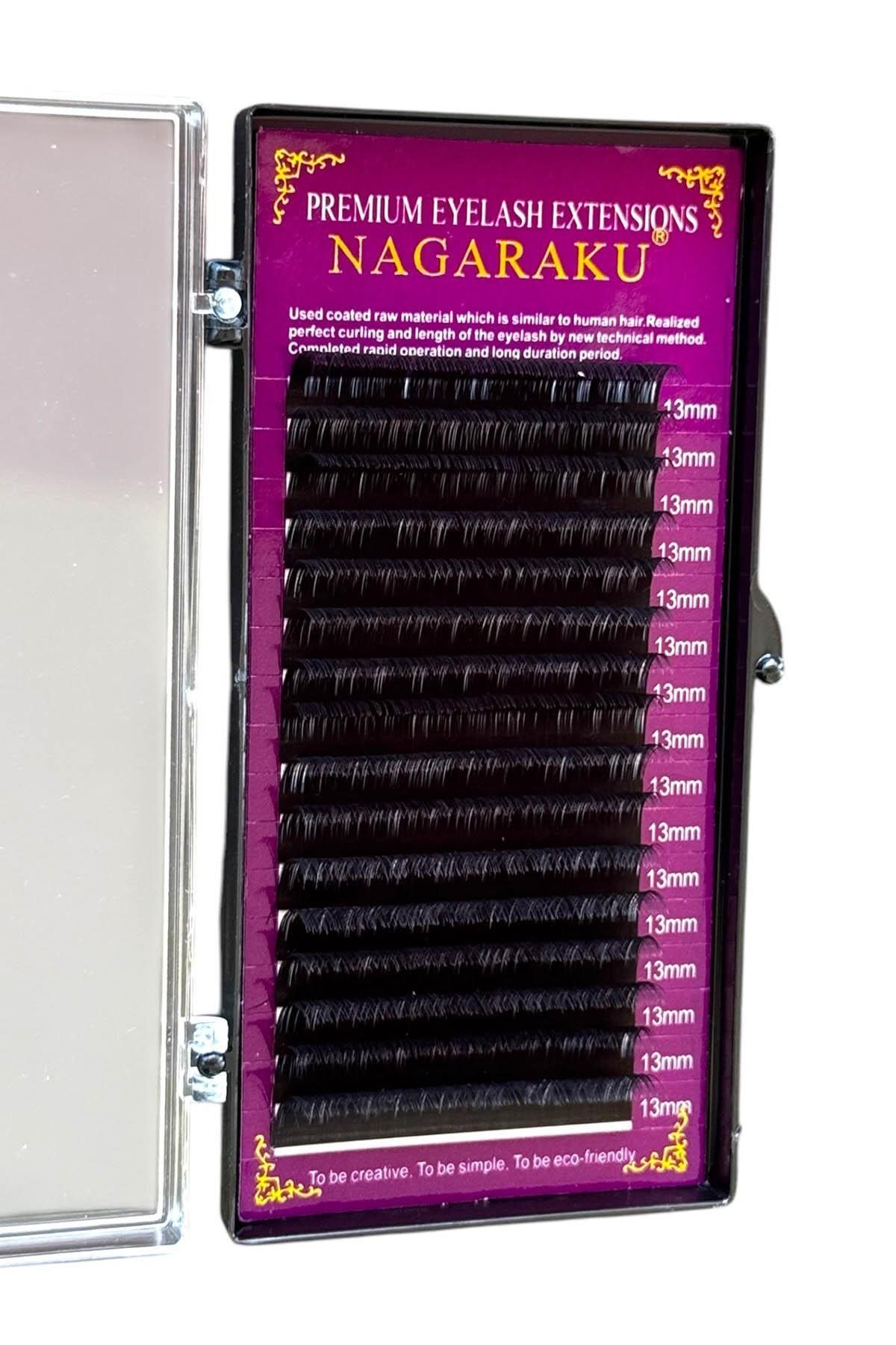 Takıştır Saf İpek Kirpik 0.07 D Kıvrım 13 Mm
