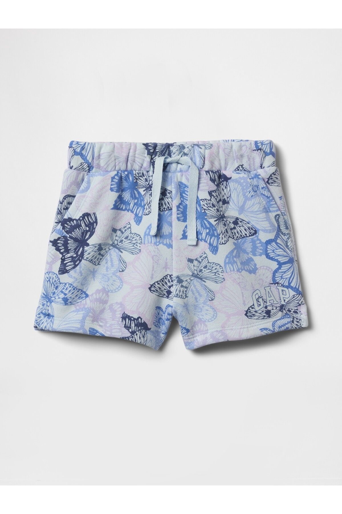 GAP Kız Bebek Mavi Gap Logo Havlu Kumaş Pull-On Şort
