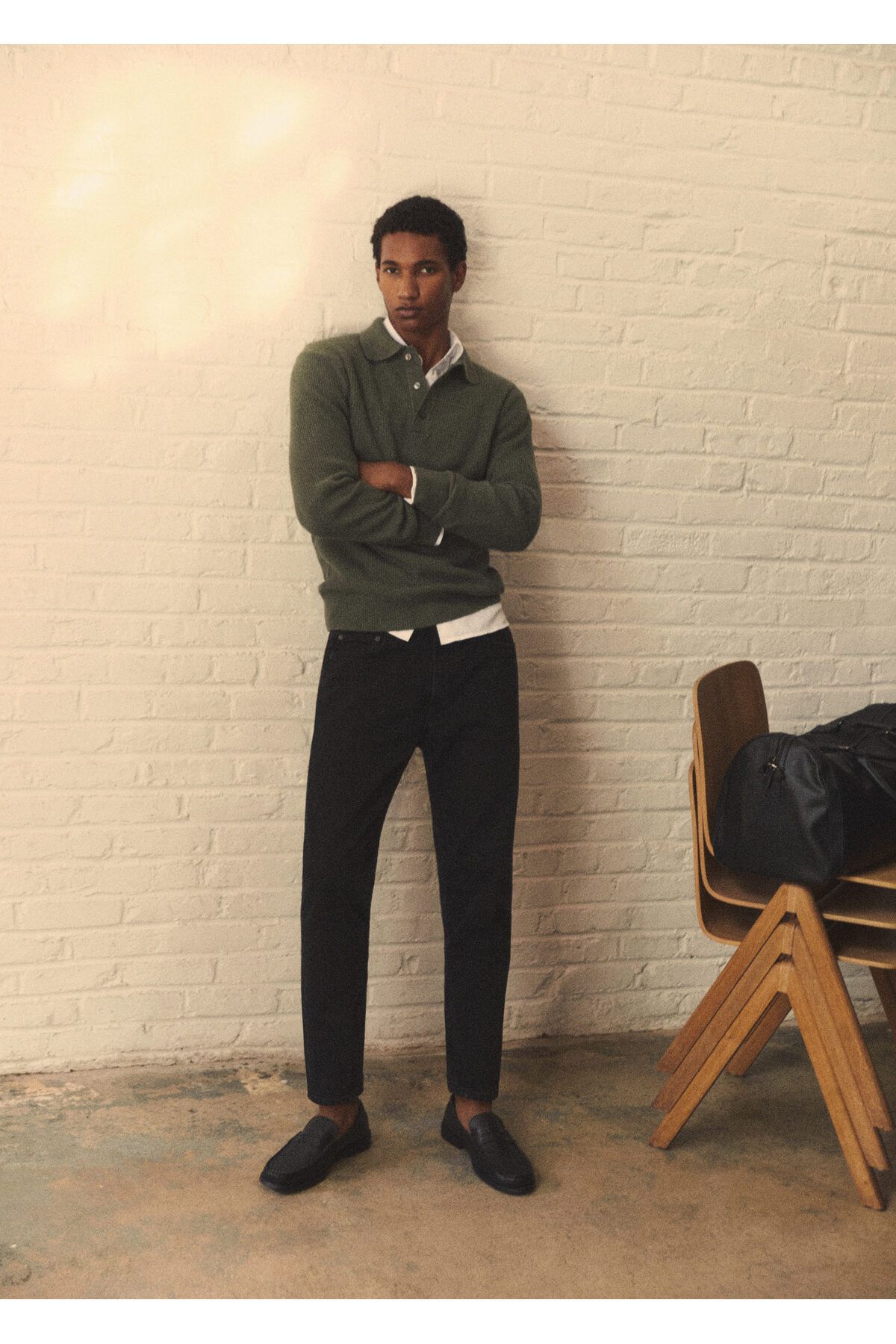 MANGO Man Siyah Erkek Loafer Ayakkabı 57010646