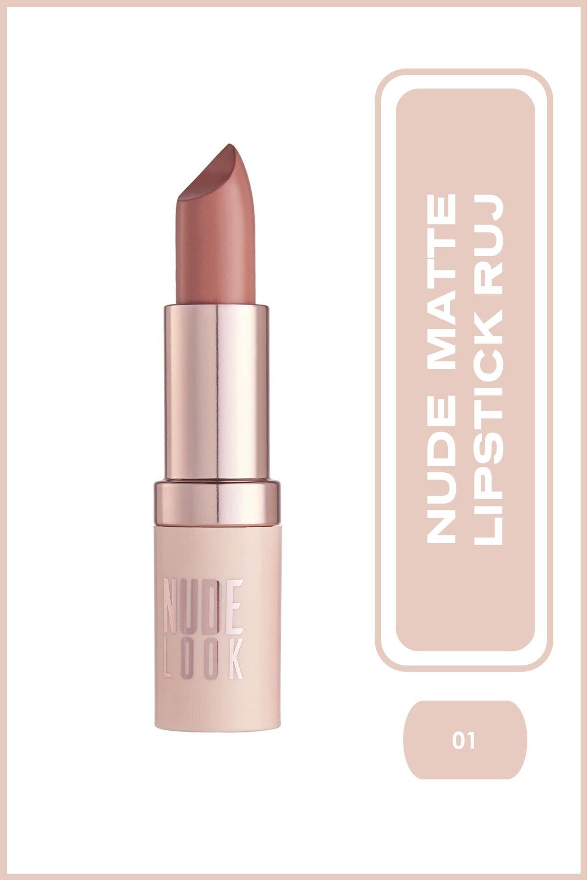Golden Rose Nude Look Perfect Matte Lipstick No: 01 Coral Nude - Mat Ruj