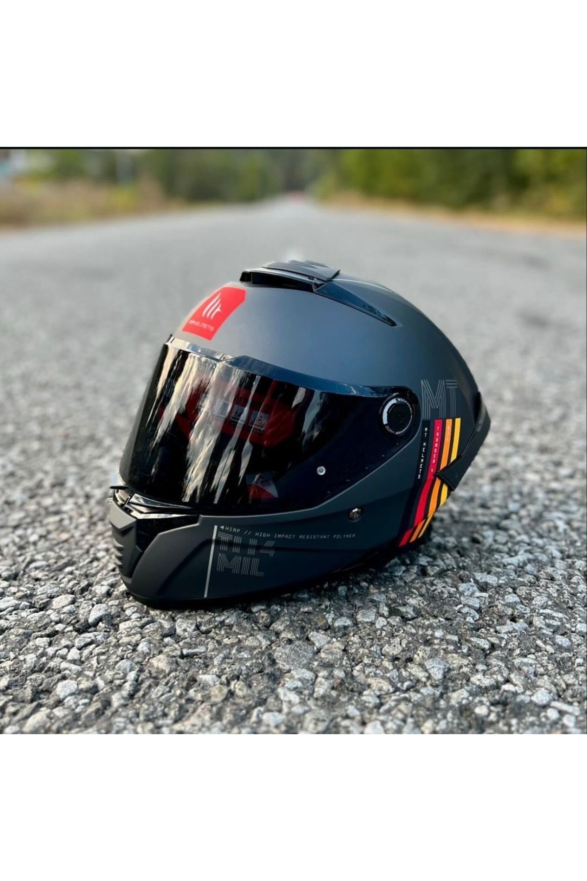 MT Helmets Thunder 4 SV Mill A11 Kask (şeffaf vizörlü)