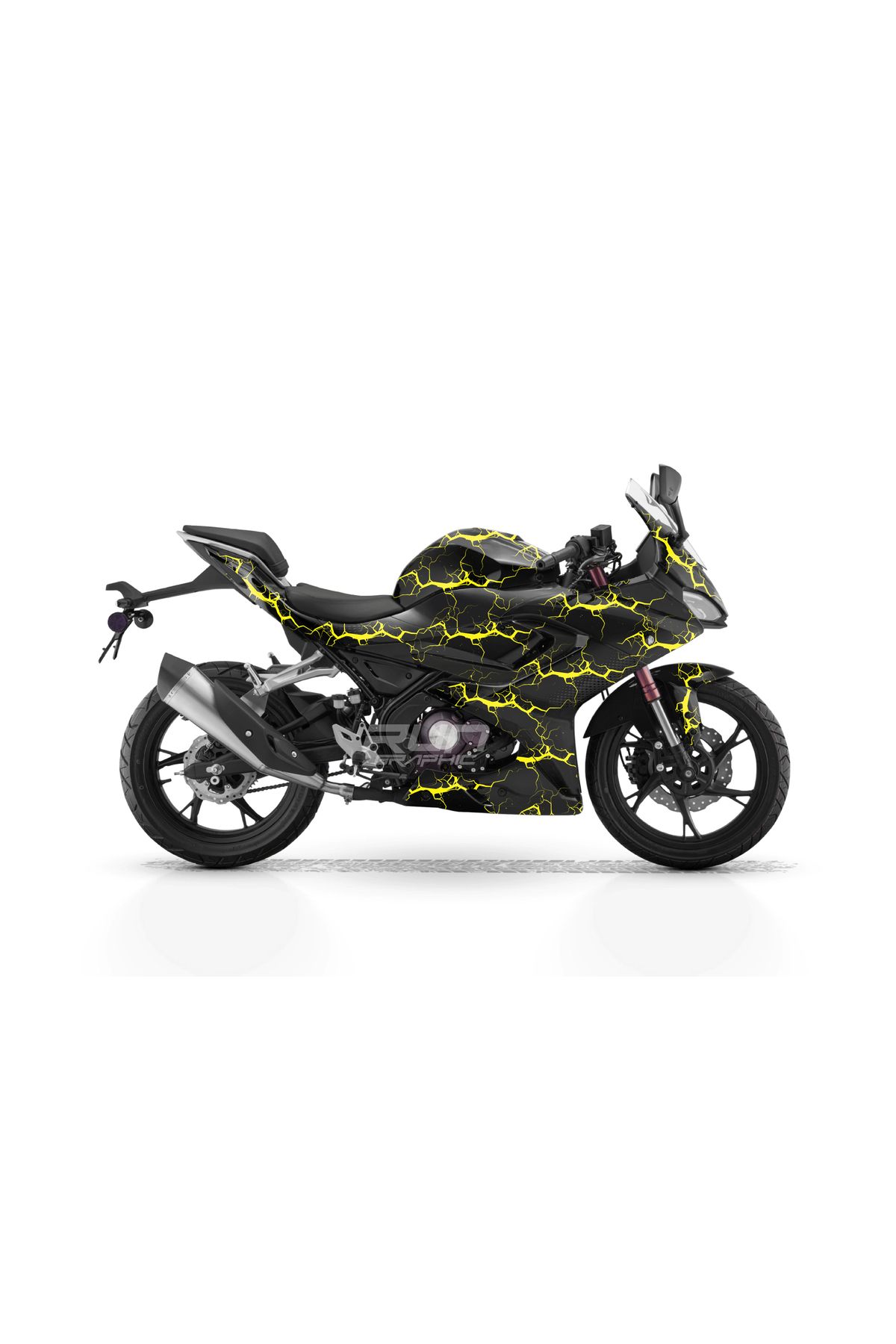 Run Grafik Shop RKS SRK 125-R ŞİMŞEK GRAPHİC KİT STİCKER SET