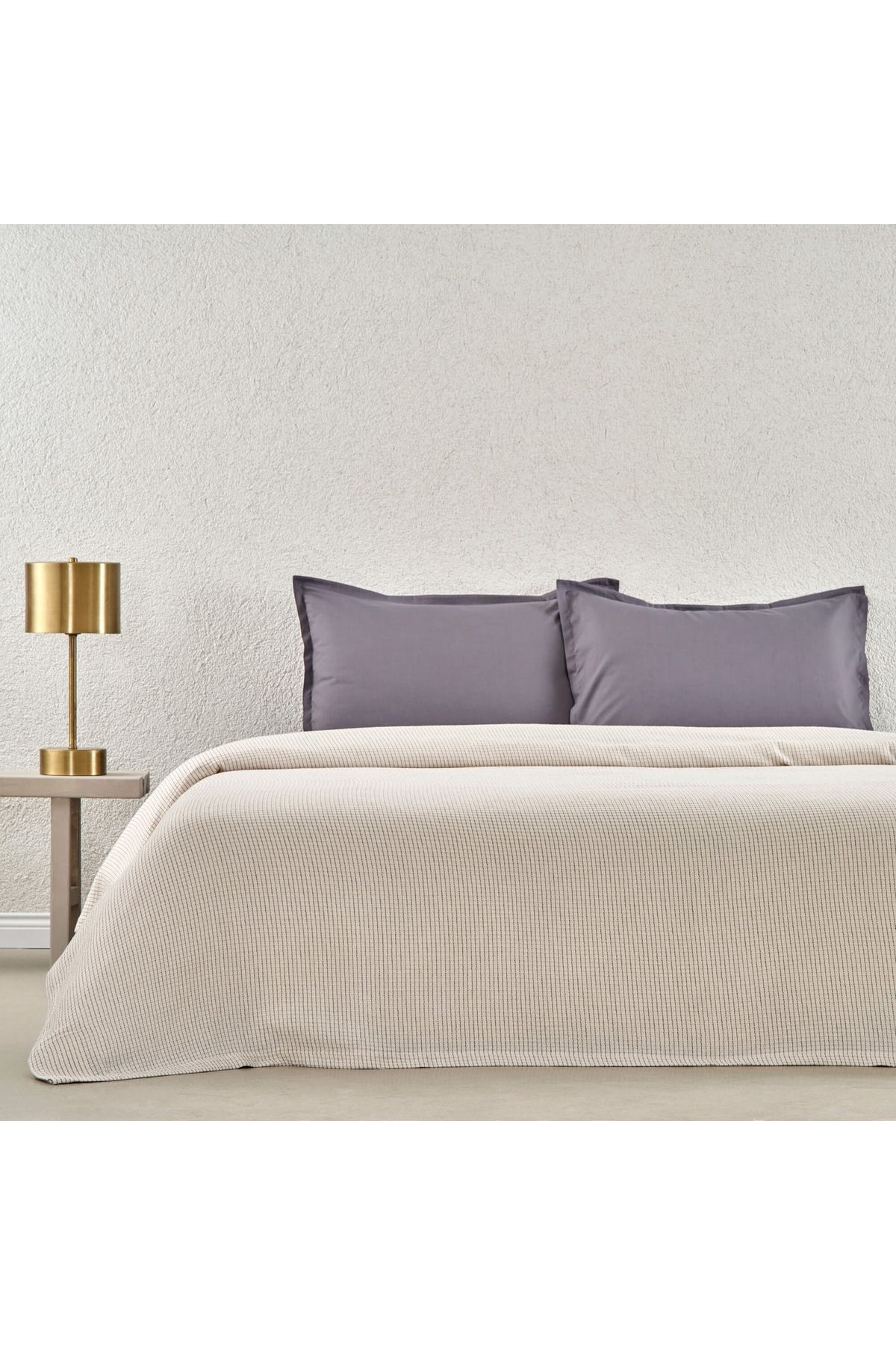 Taç Plain BMR Çift Kişilik Private Set Gri