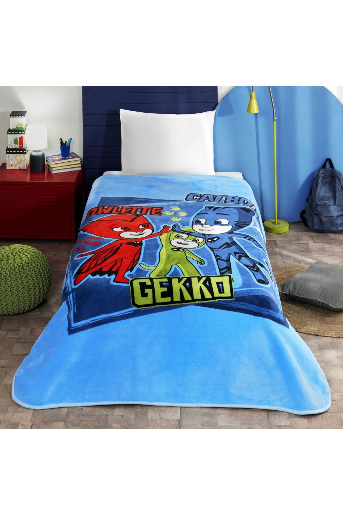 Taç Lisanslı Pj Masks Heroes 2 Tek Kişilik Battaniye