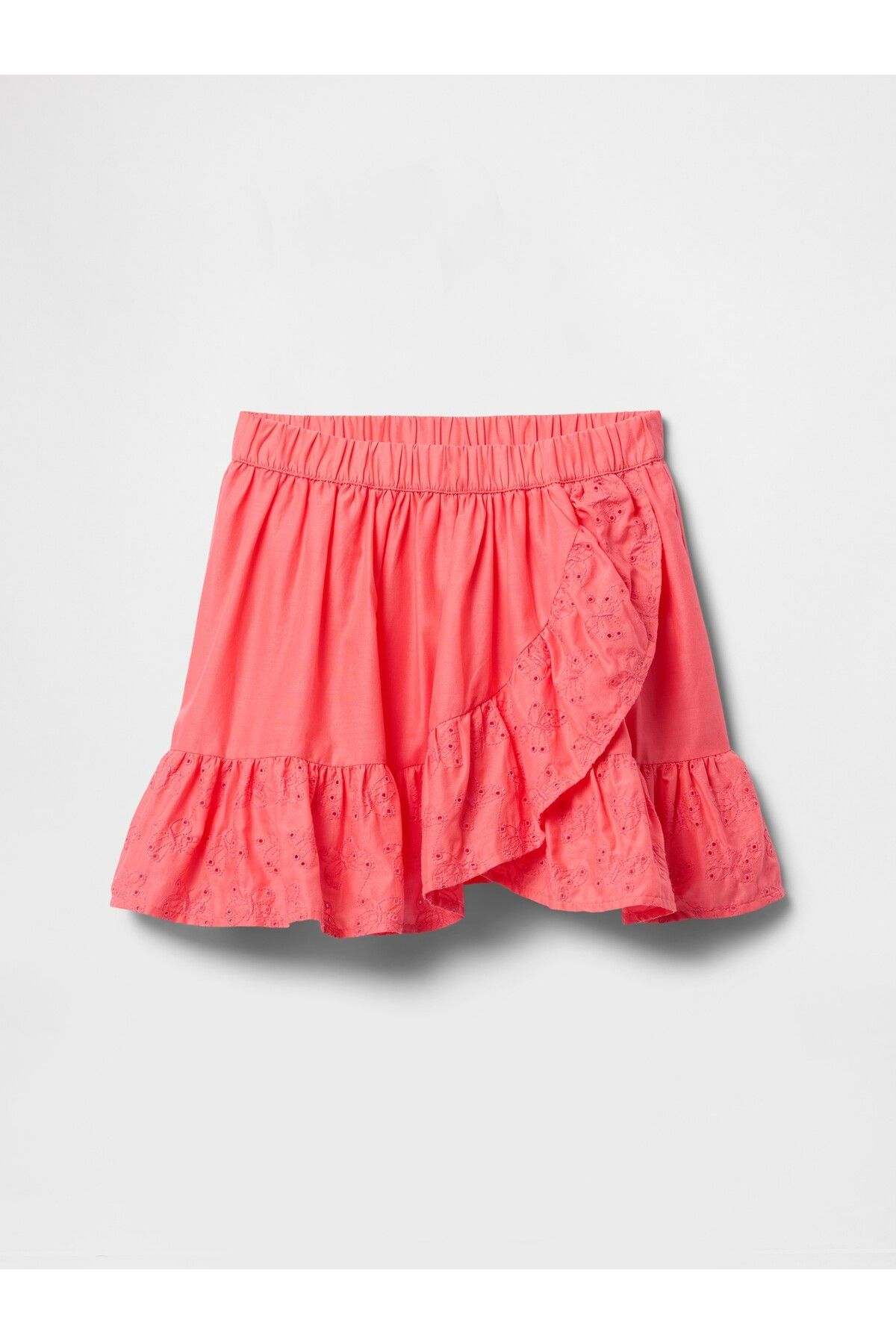 GAP Kız Çocuk Pembe Fırfırlı Şort Etek