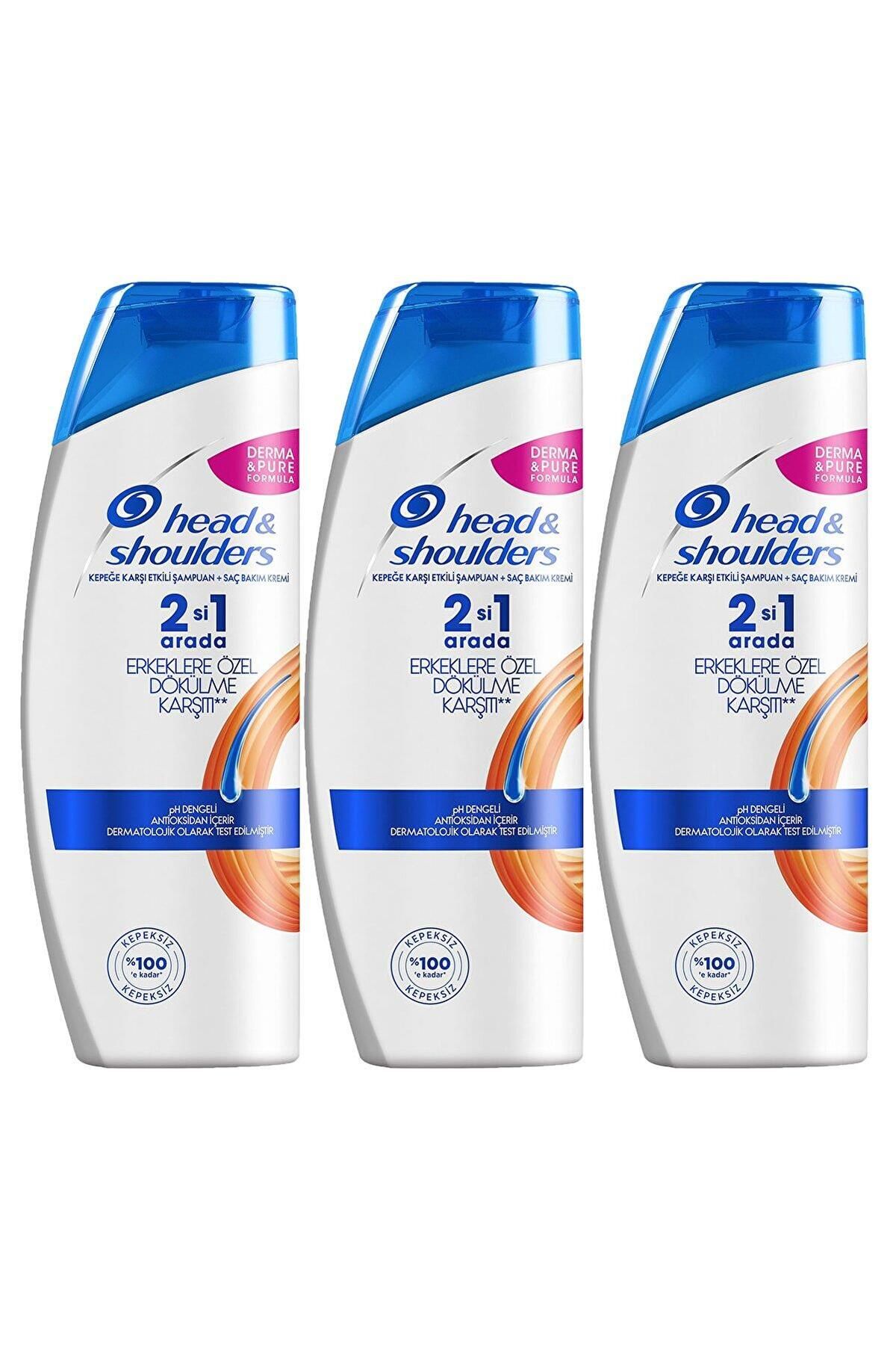 Head And Shoulders Head & Shoulders 350 Ml. 2-1 Erkeklere Özel Dökülme Karşıtı Şampuan 72 Saat Kepeksiz X 3 Adet