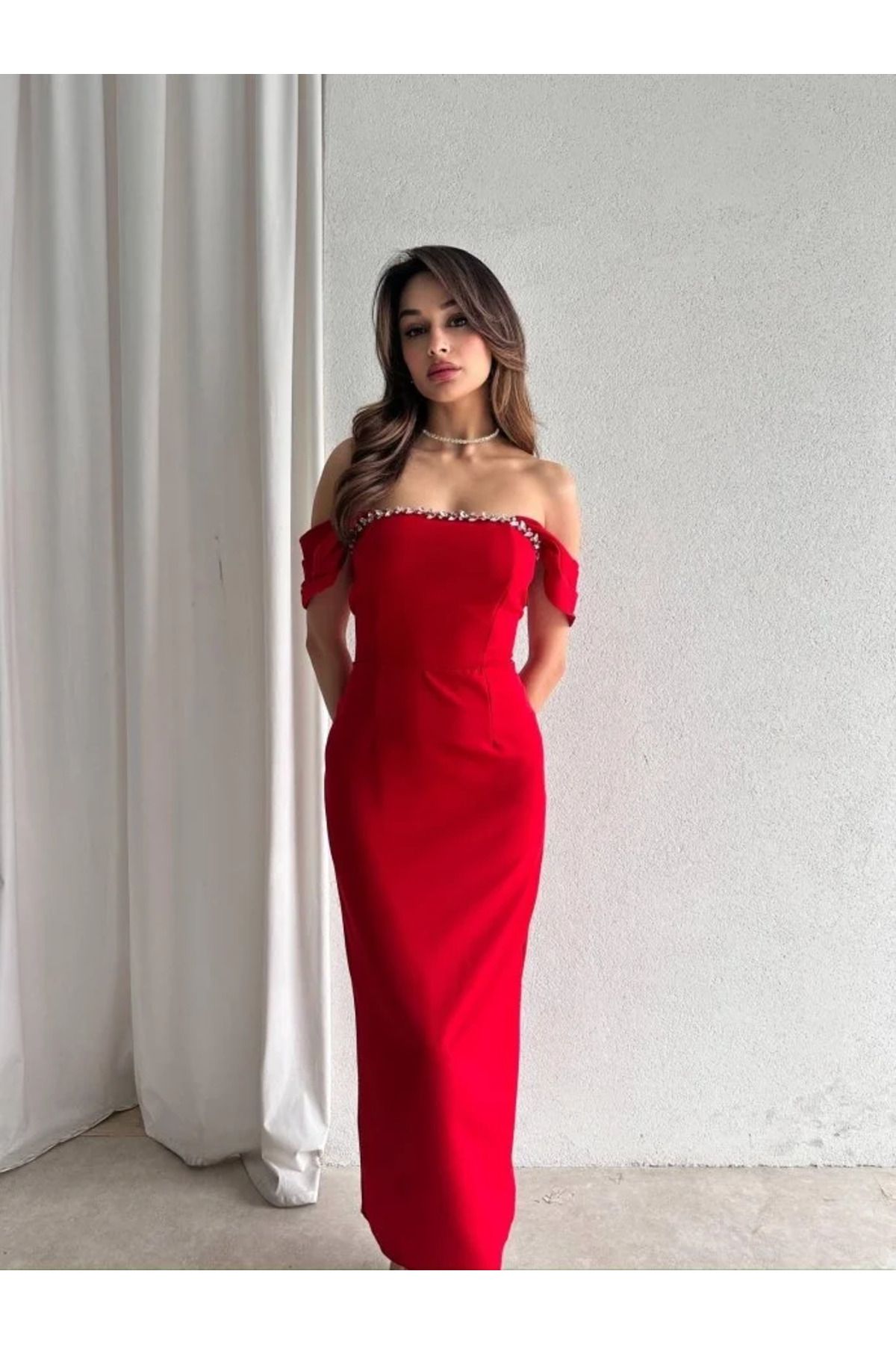 MAMMY DAVET ELBİSE MAXİ ELBİSE