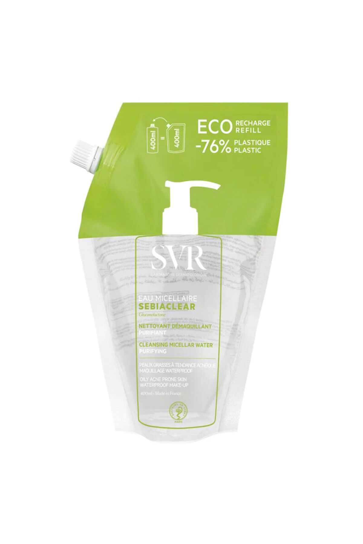SVR Sebiaclear Eau Micellaire 400 ml - Refill