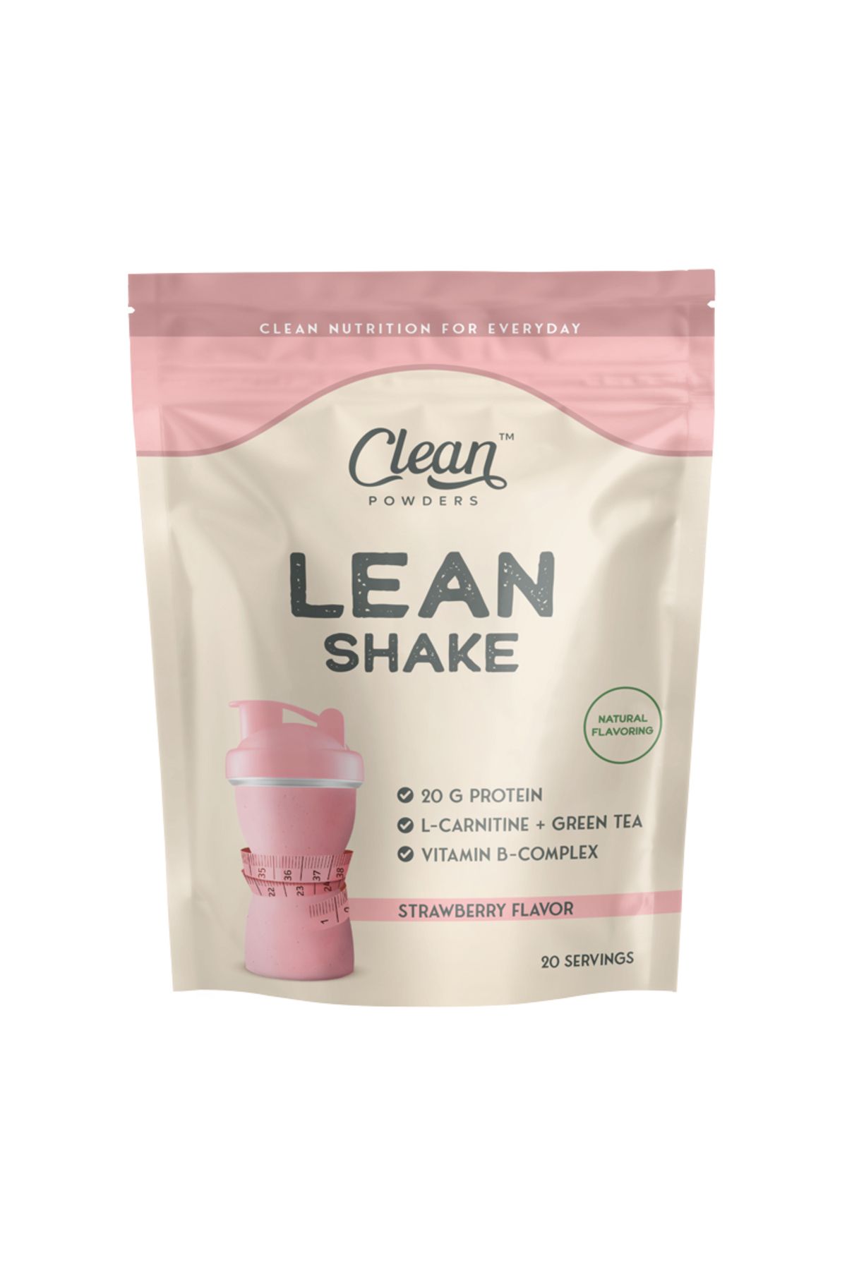 Clean Powders Lean Shake 600 Gr - Çilek