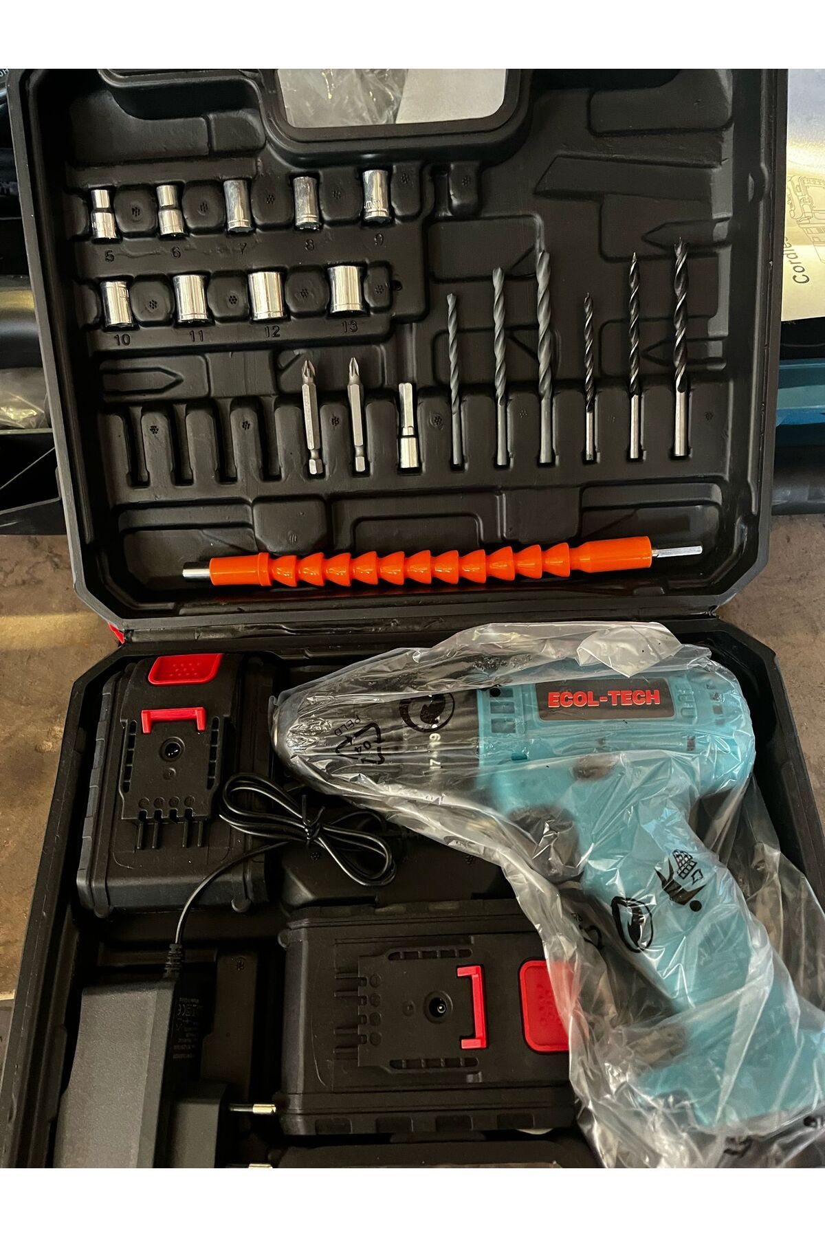 ECOL TECH Ecol-tech Şarjlı Vidalama Çift Bataryalı Set