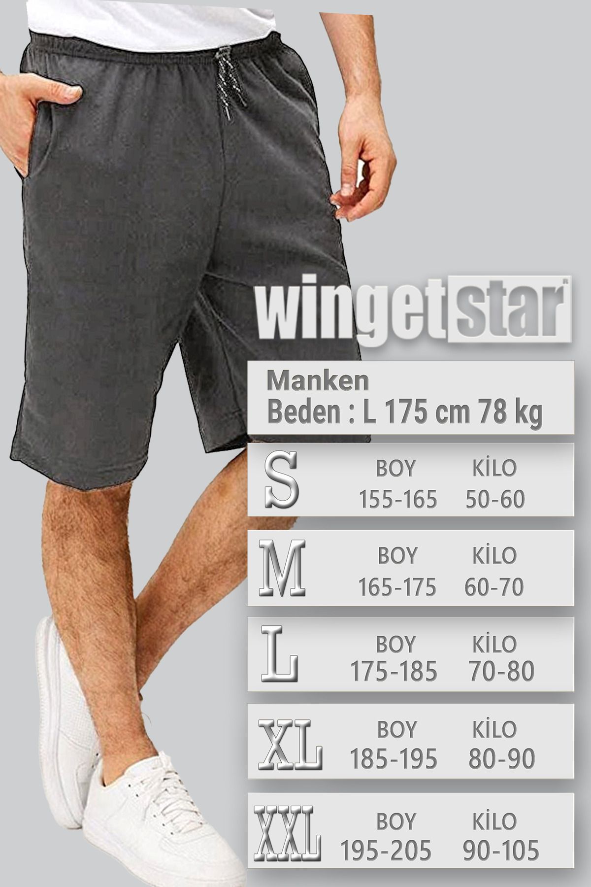 wingetstar Füme Şort