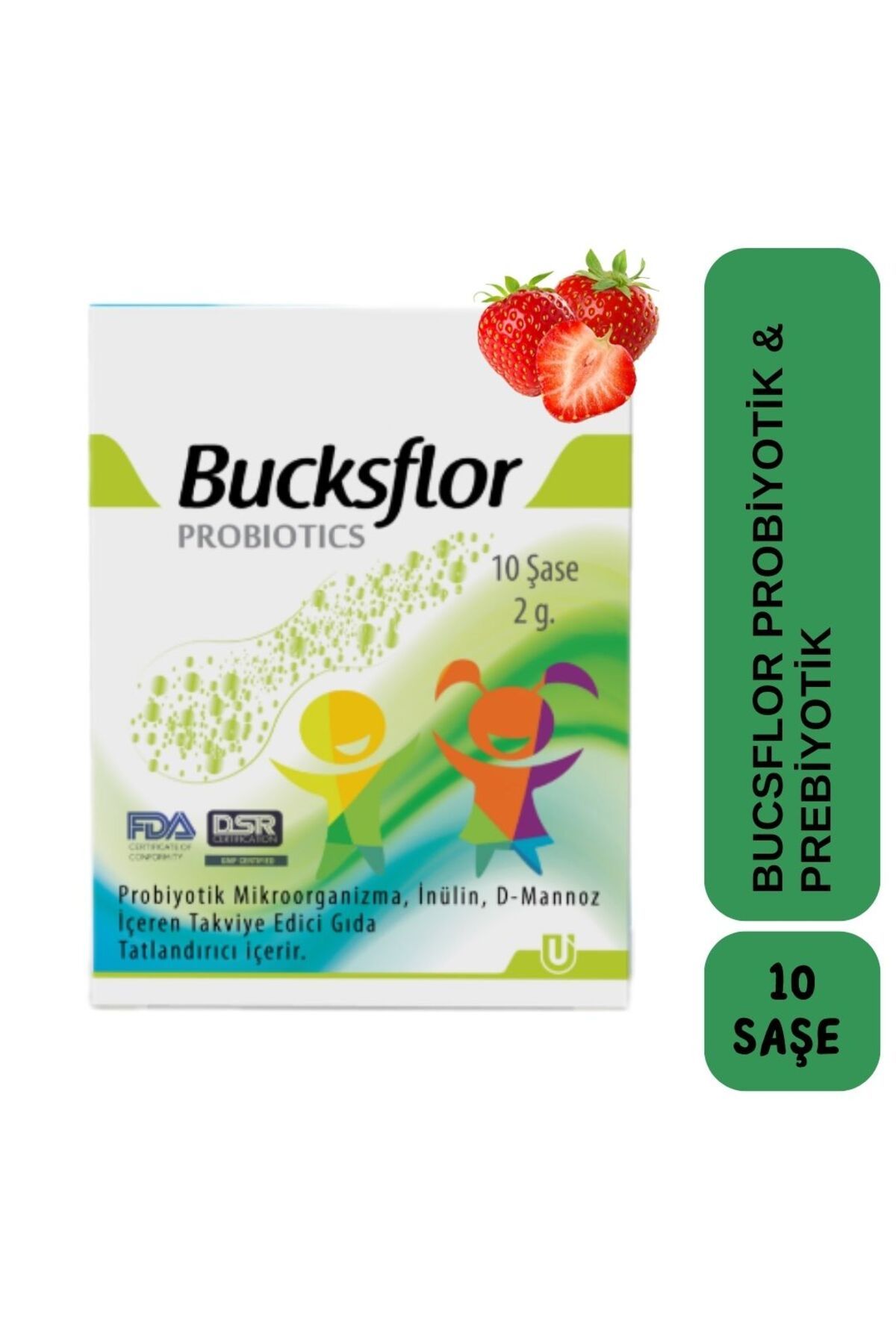 BUCKSFLOR Probiotics 10 Saşe – Sindirim Sistemine Destek, Bağırsak Florasına Güç!