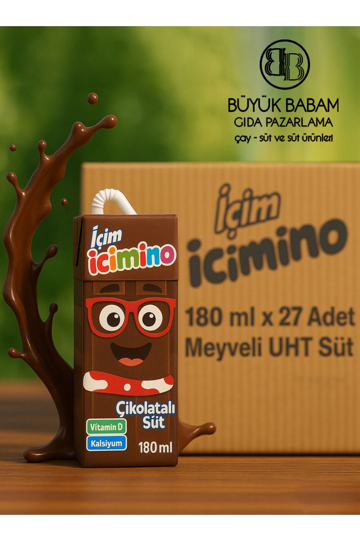 İçim İÇİMİNO UHT ÇİKOLATALI SÜT 180 ML X 27 ADET