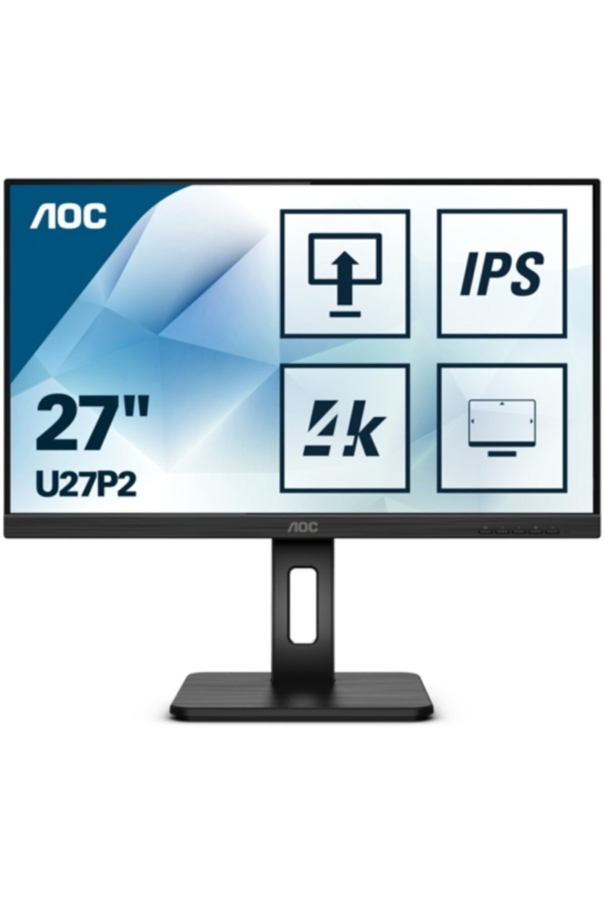 AOC 27 U27p2 Ips 4k Mm Monitör 4ms Siyah