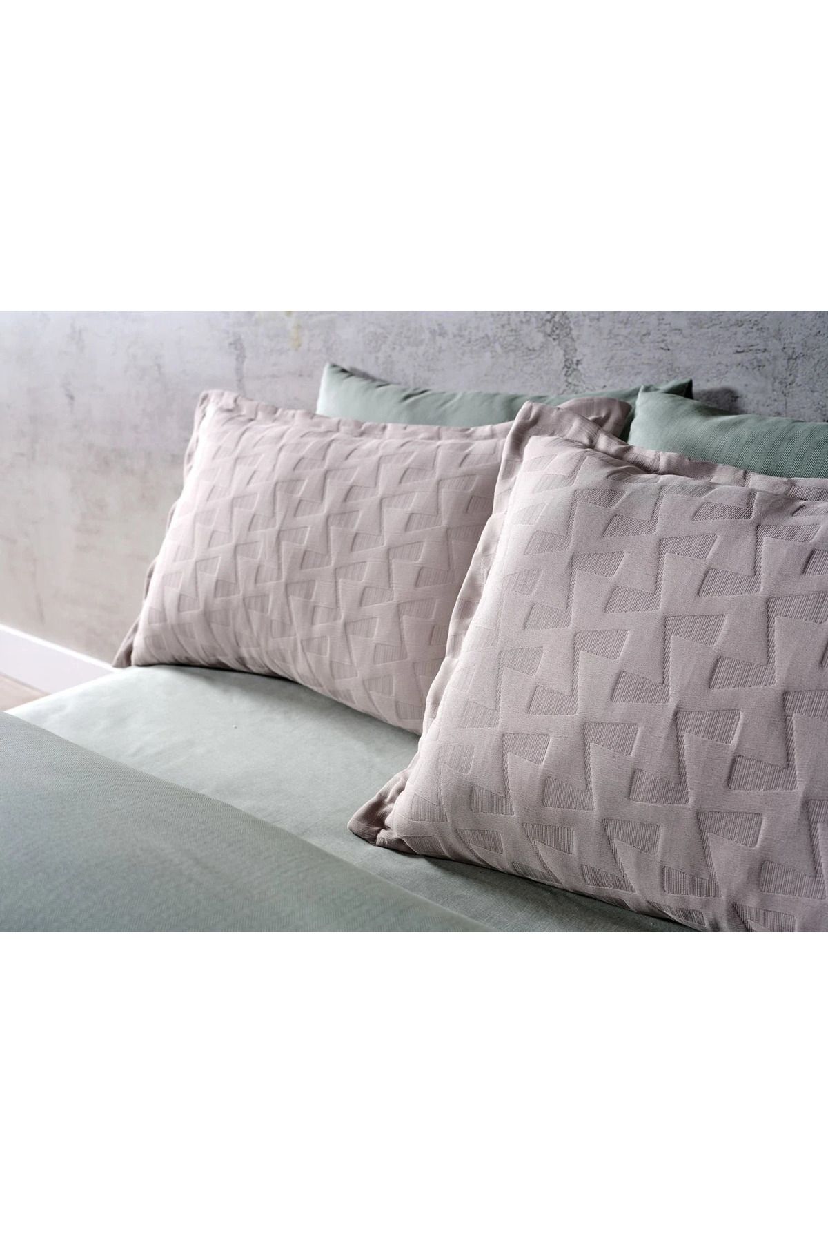 Doqu Home Arya Yatak Örtüsü Çift Kişilik - Vizon