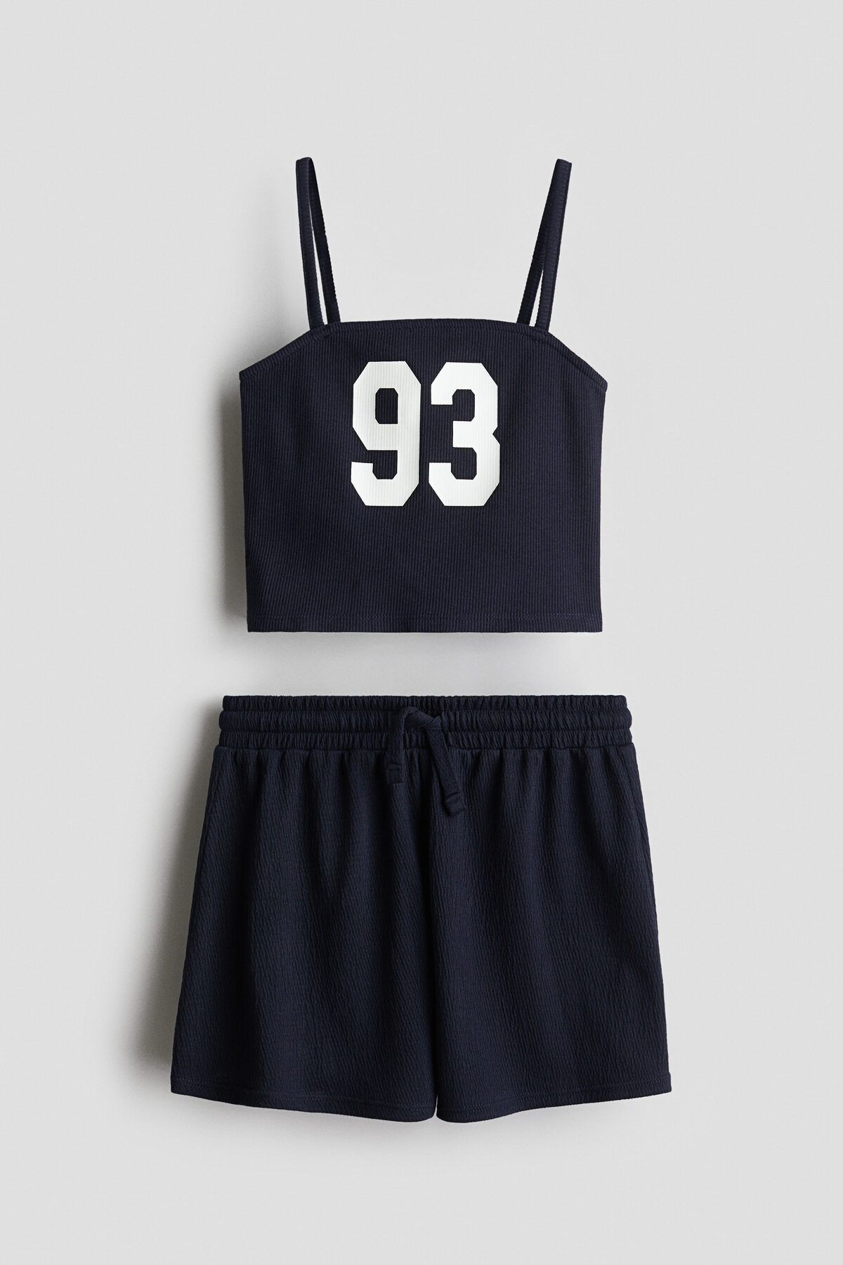 H&M 2 Parçalı Askılı Üst ve Şort Set