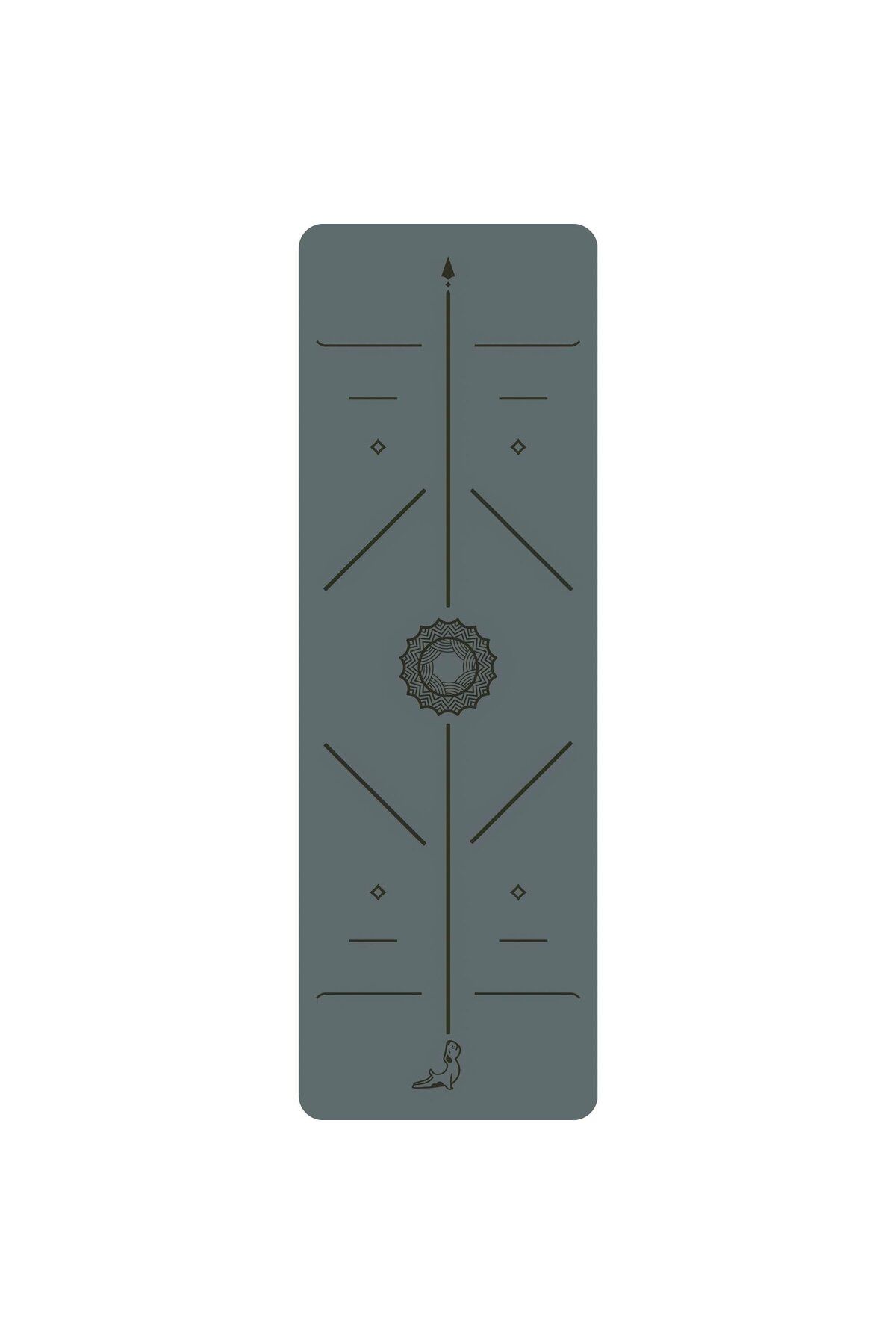 PETARYA Focus Series 4.1 Mm Gri Doğal Kauçuk Kaydırmaz Yoga Matı