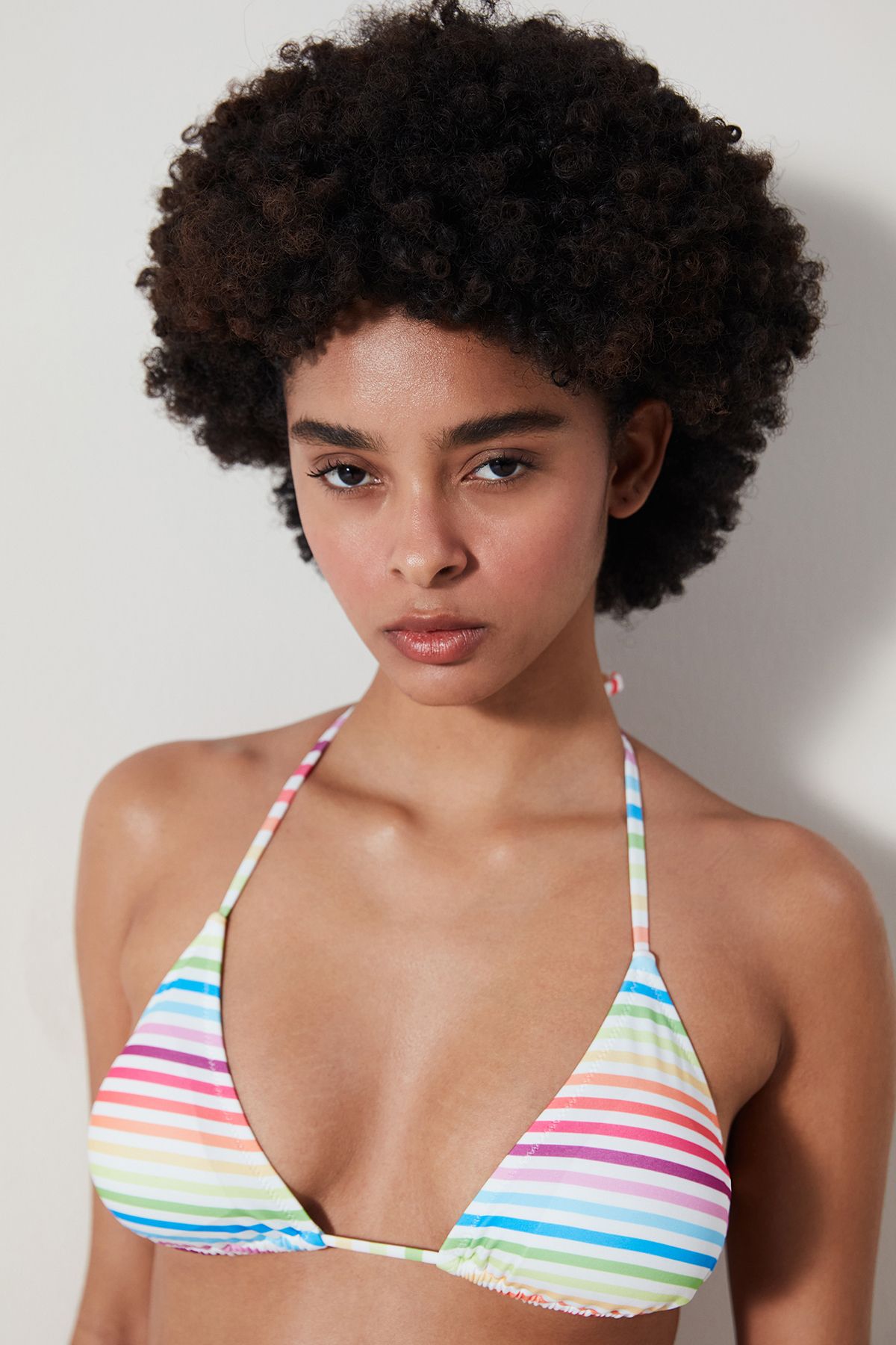 Penti Nia Çizgili Üçgen Bikini Üstü