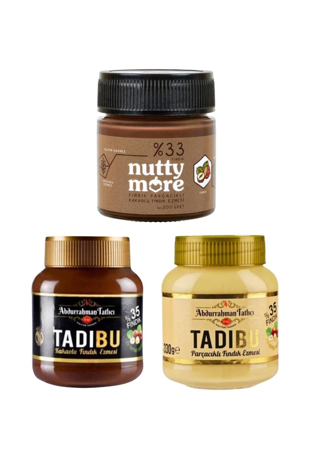 Abdurrahman Tatlıcı Abdurrahman Tatlıcı Tadıbu 330 gr & Parçacıklı Fındık Ezmesi 330 gr & Nutty More %33 Fındık Parçacık