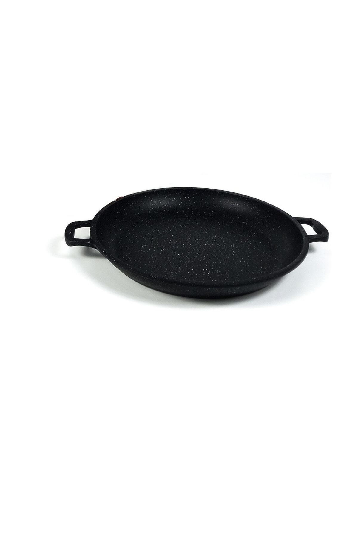 Essenso Kamp Tavası – Granit Döküm Sac Tava 36 Cm | Dayanıklı, Pfoa Içermeyen, Çift Kulplu
