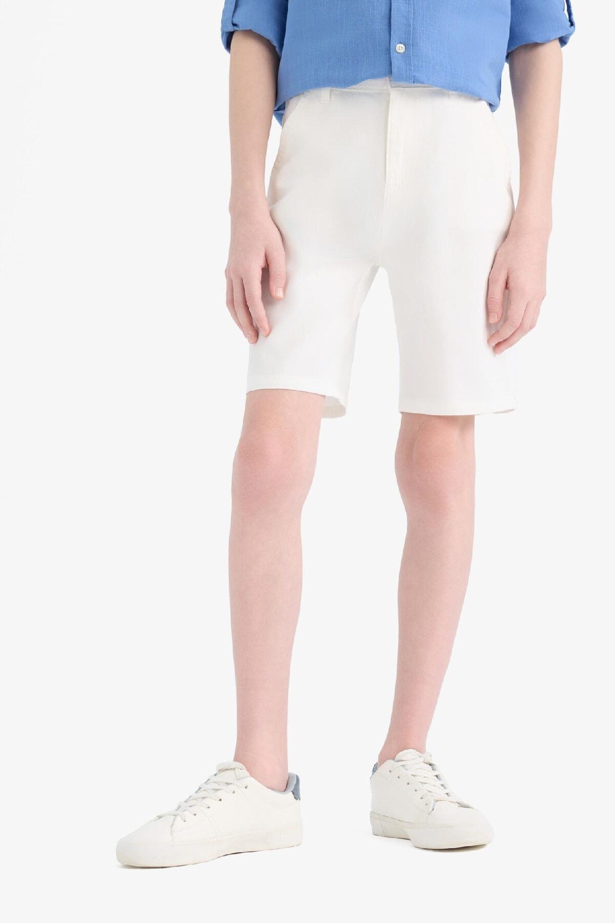 Defacto Erkek Çocuk Cepli Basic Düz Gabardin Şort C2955A825SM