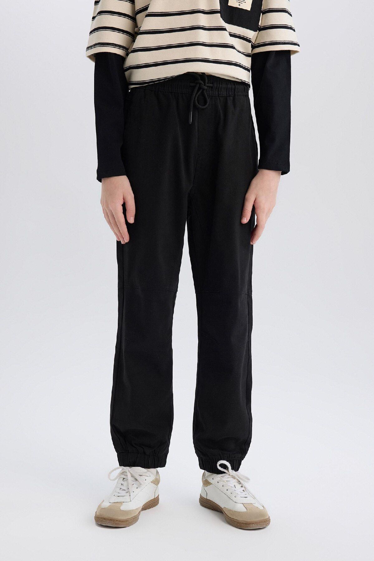 Defacto Erkek Çocuk Jogger Fit Jogger Paça Gabardin Pantolon B6713A825SM
