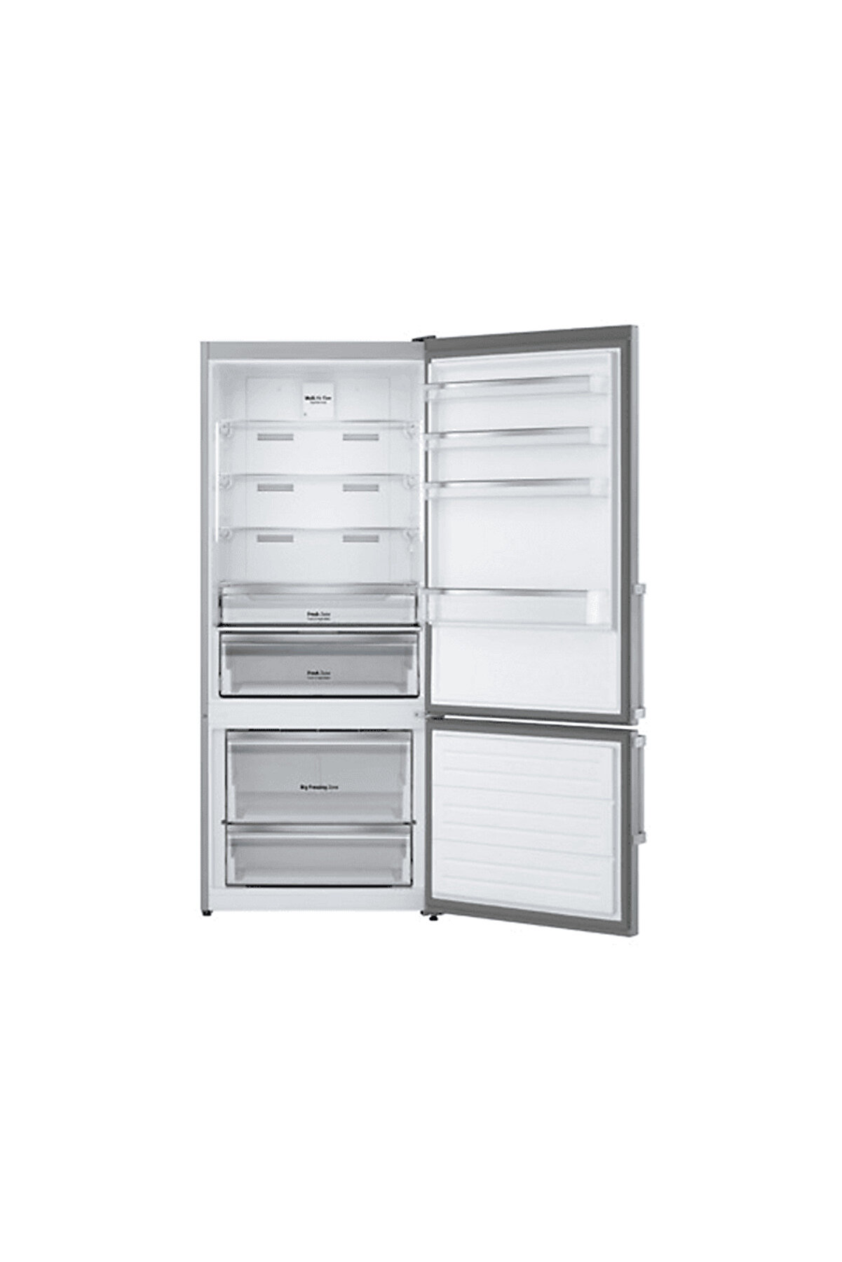 GTL539BVAM.AVPPLTK E Enerji Sınıfı 533 L No Frost Alttan Donduruculu Buzdolabı Inox