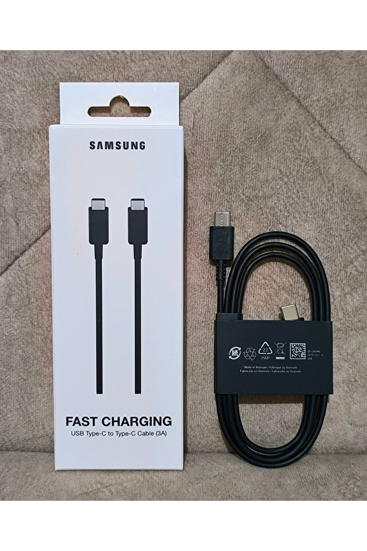 Orjinal Samsung Galaxy 25w Ve 45w Destekli Type-c To Usb Type-c Şarj Data Kablosu 1m 3a