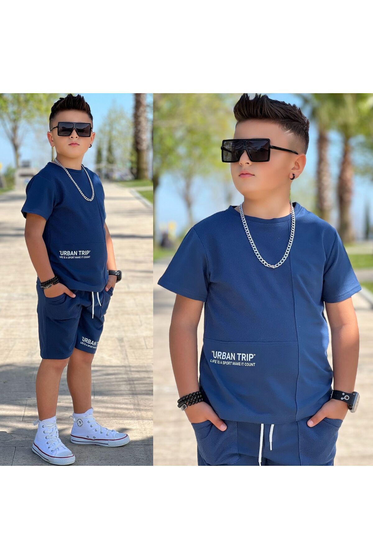 yns coolstar yazlık yeni sezon vafel-2ip kumaş şort ve tşort unisex alt üst takım