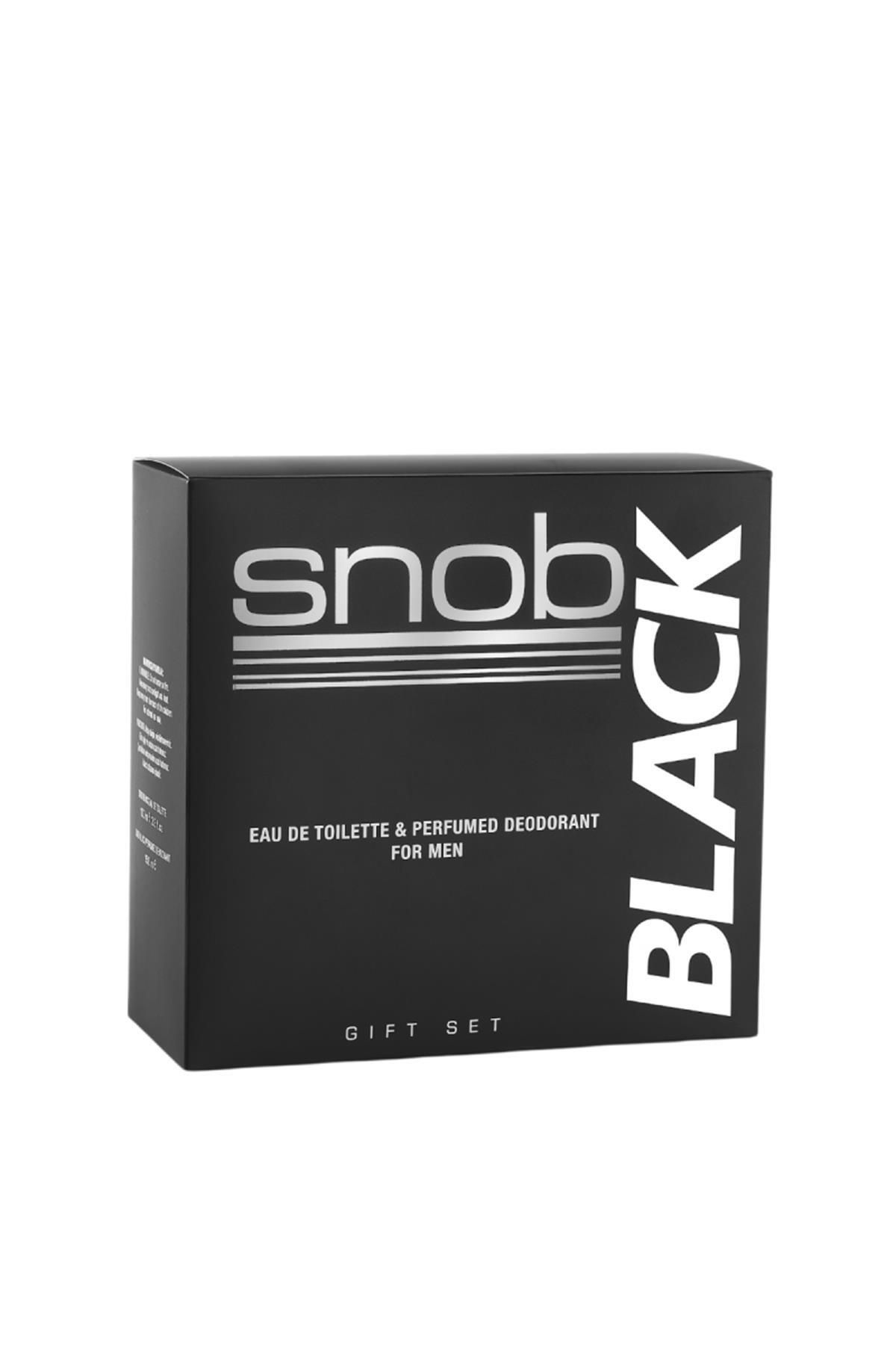 Snob Black Erkek Parfüm Edt 100 ml Black Deodorant 150 ml