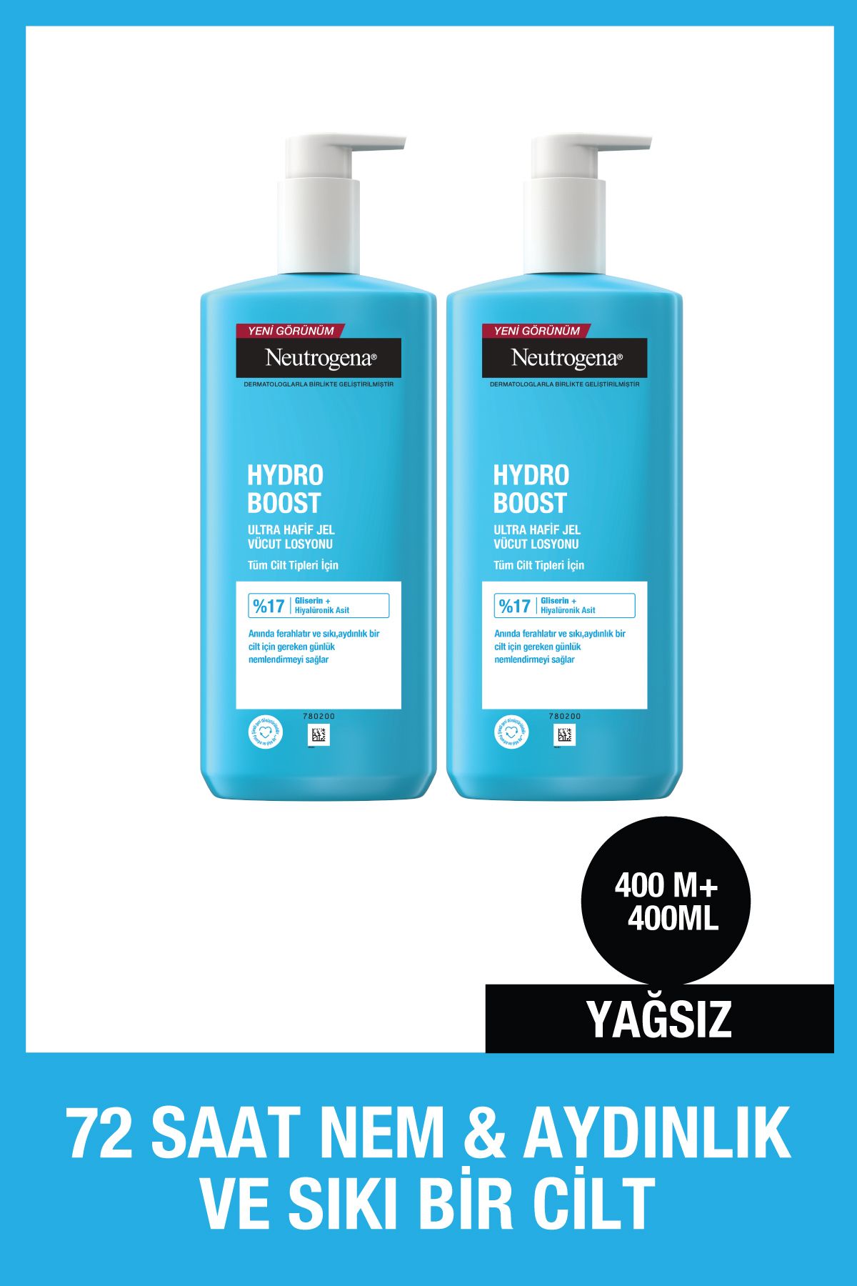 Neutrogena Hydro Boost Vücut Losyonu 400 ml X 2 Adet
