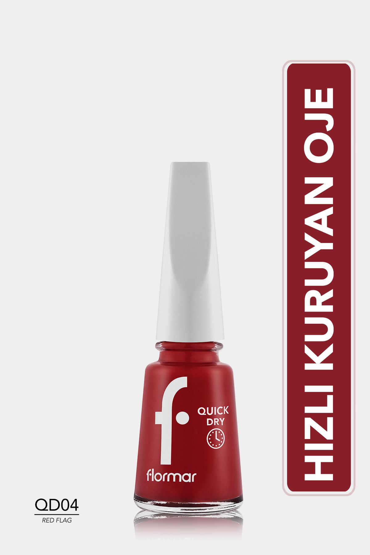 Flormar Hızlı Kuruyan İnce Yapılı & Parlak Bitişli Oje 11 ml.