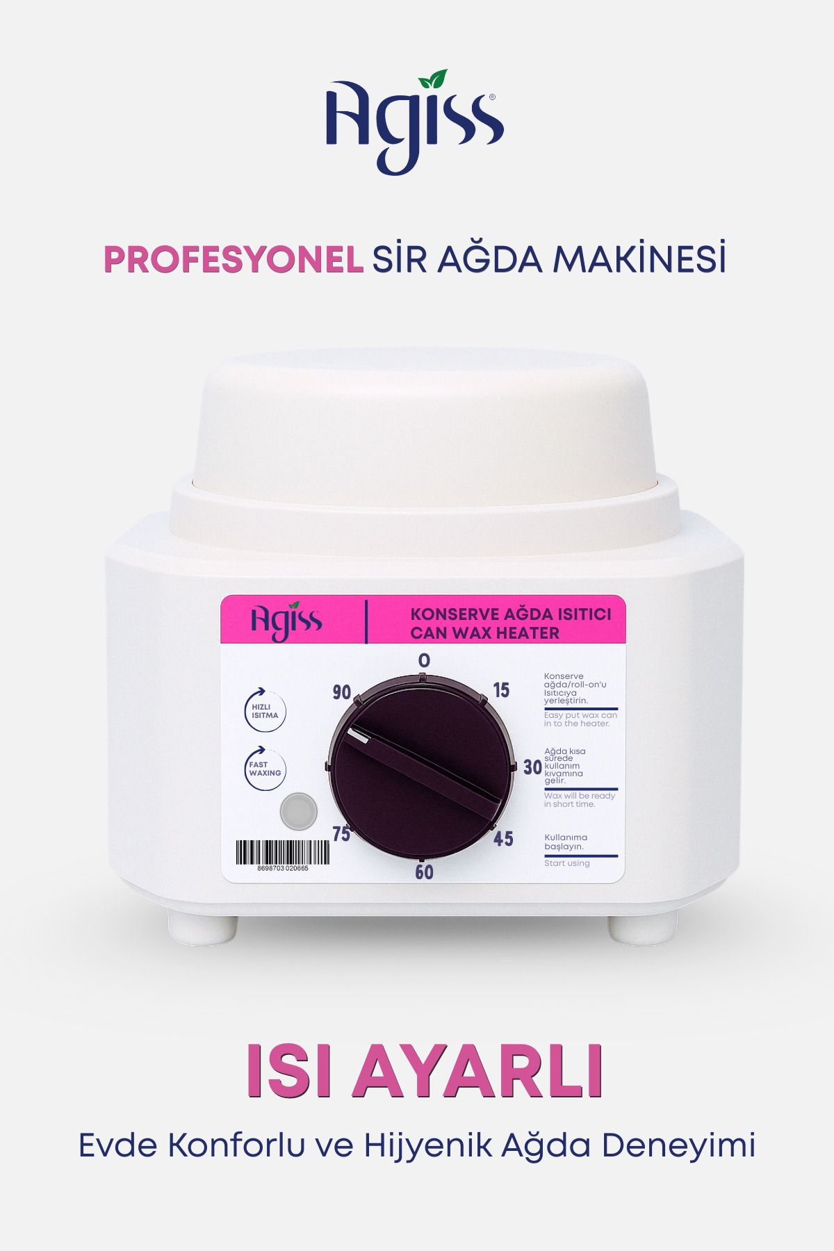 AGISS Sir Ağda Makinesi, Isı Ayarlı Ağda Isıtma Kazanı, Boncuk Ağda Kazanı, Ağda Isıtıcı