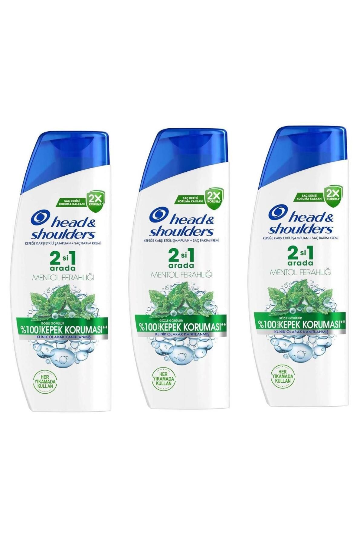 Head And Shoulders Head & Shoulders 330 ml Şampuan 2-1 Mentol Ferahlığı X 3 Adet
