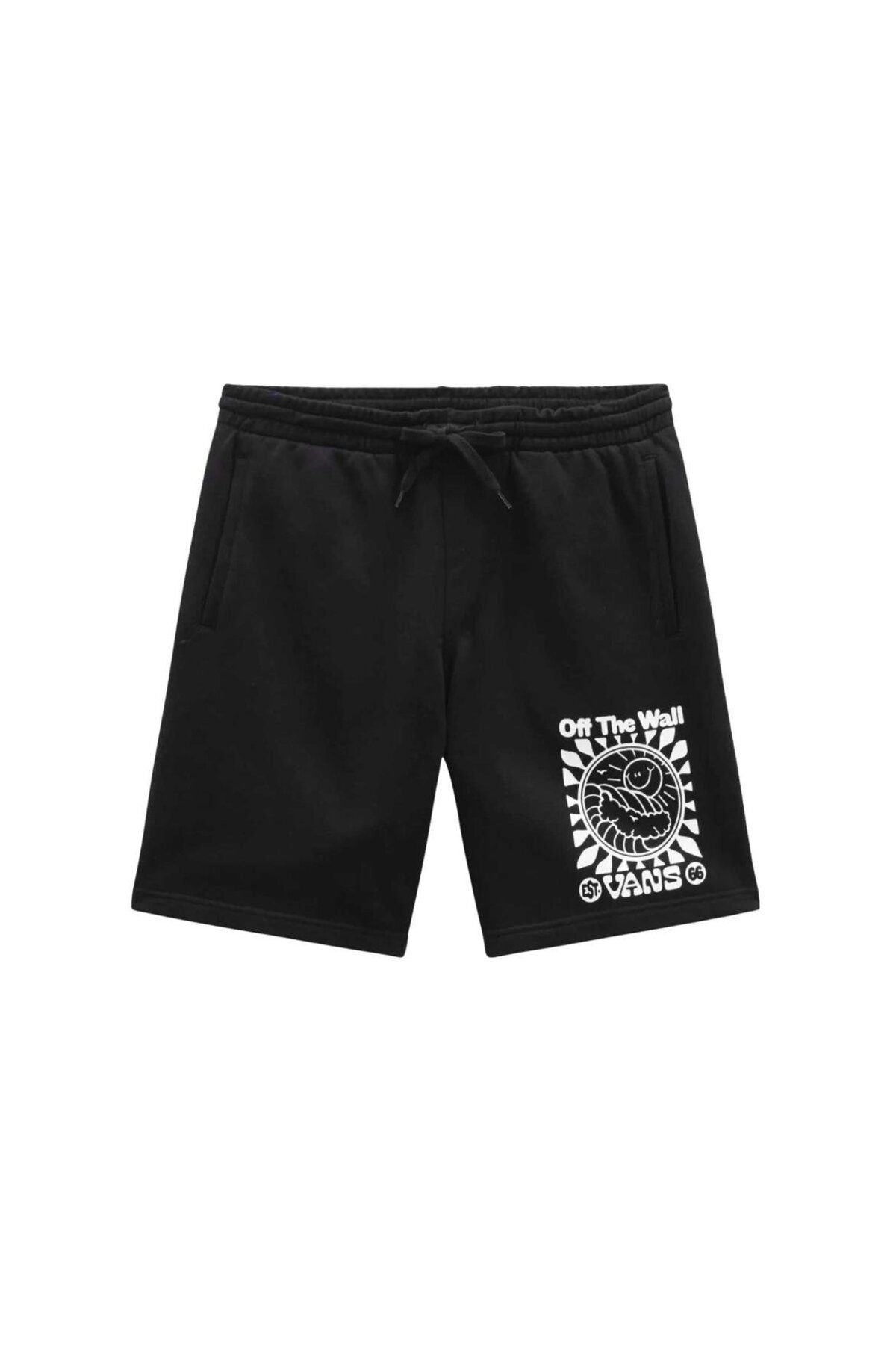 Vans Smiling Sun Relaxed Fleece Short Erkek Siyah Şort