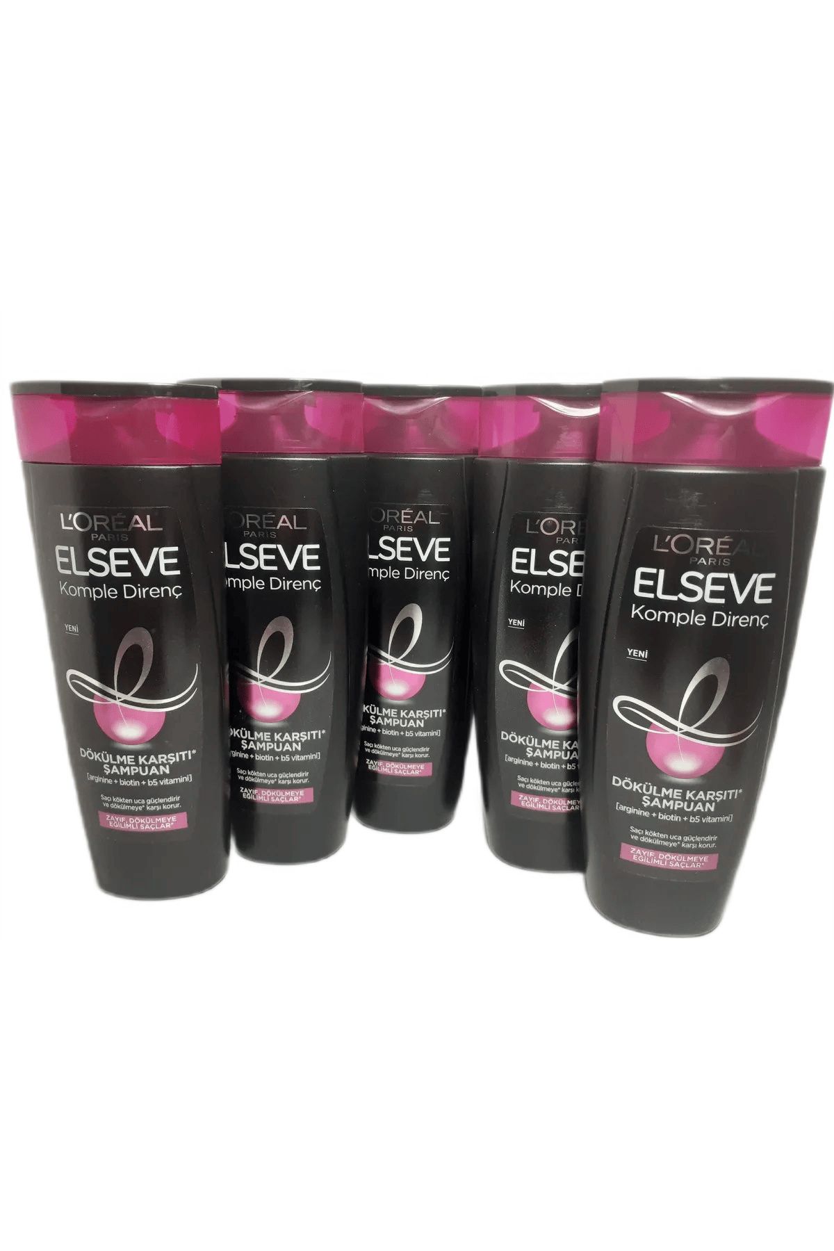 Elseve L'oréal Paris Komple Direnç Dökülme Karşıtı Şampuan 450 ml X 5 Adet