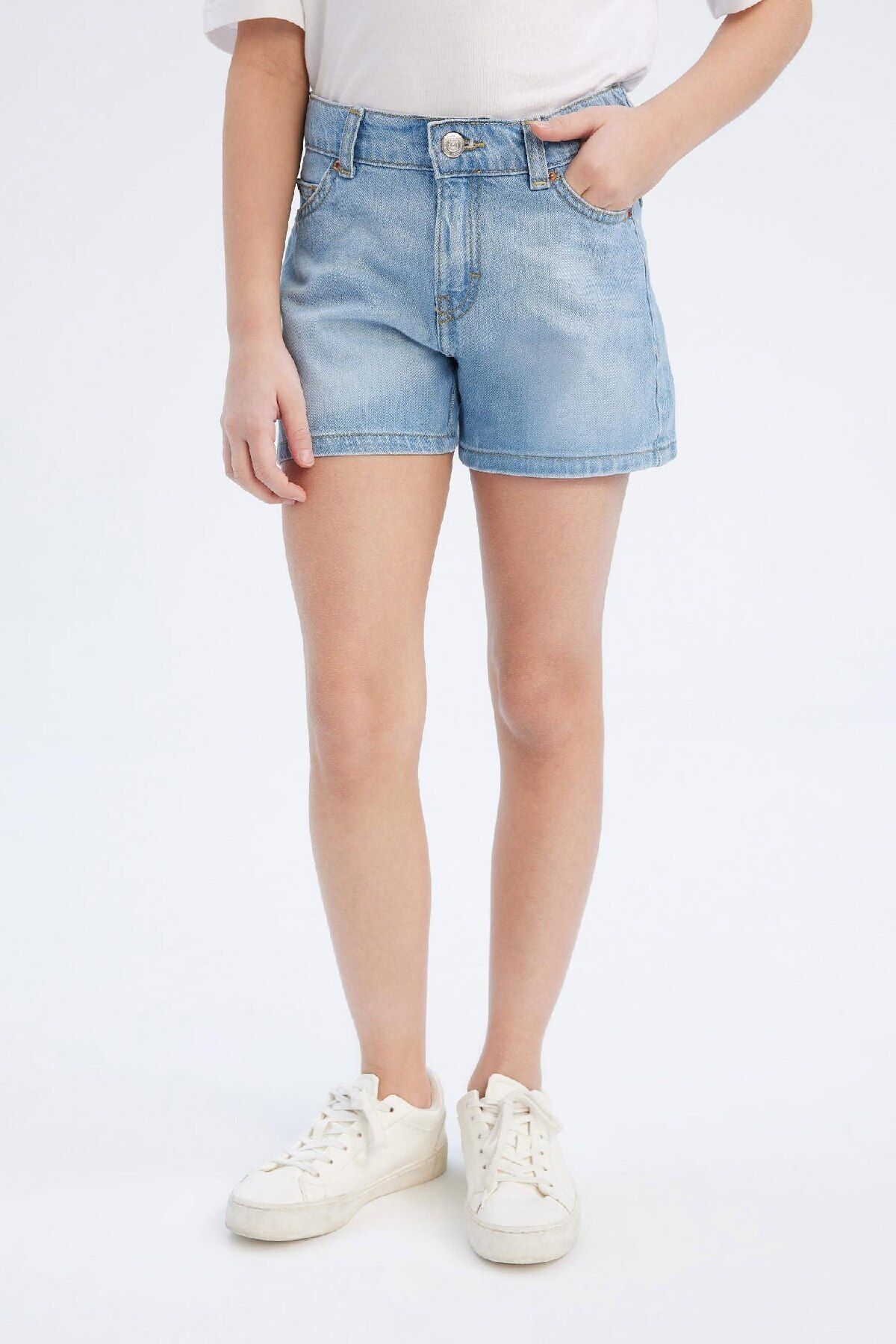 Defacto Kız Çocuk Jean Şort B5037A825SM