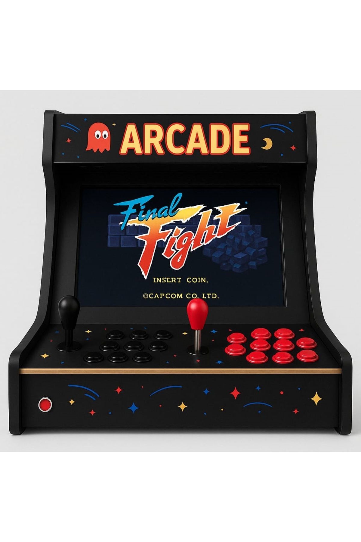 md Atari Makinası 48 Ekran 3000 Oyunlu Arcade - 2 Player Arcade Machine