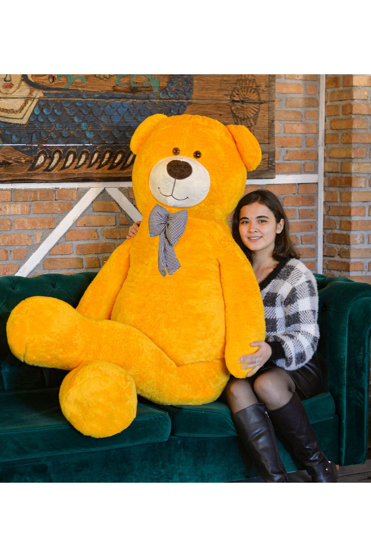 Özgüner Oyuncak 200 Cm Papyonlu Dev, Büyük Ayıcık