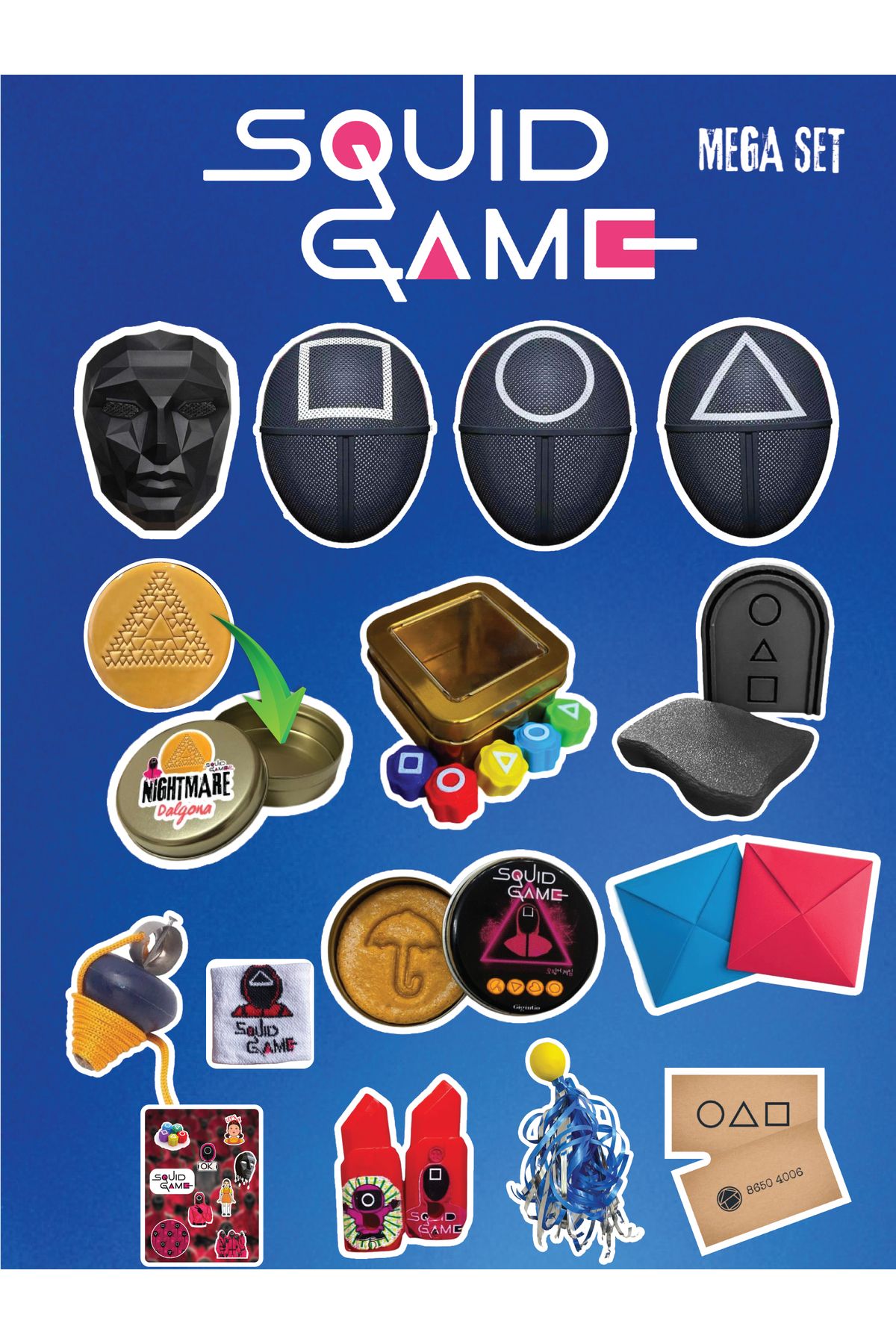 GiginGo Squid Game MEGA Set - Squid Game Tüm Oyunlar - Squid Game Oyun Seti