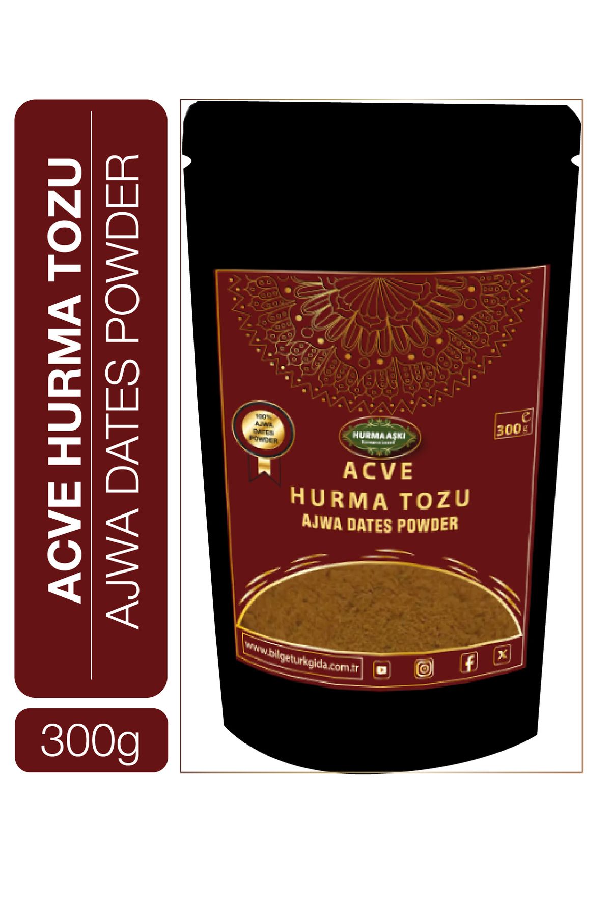 Hurma Aşkı Acve Hurma Tozu 300 Gr