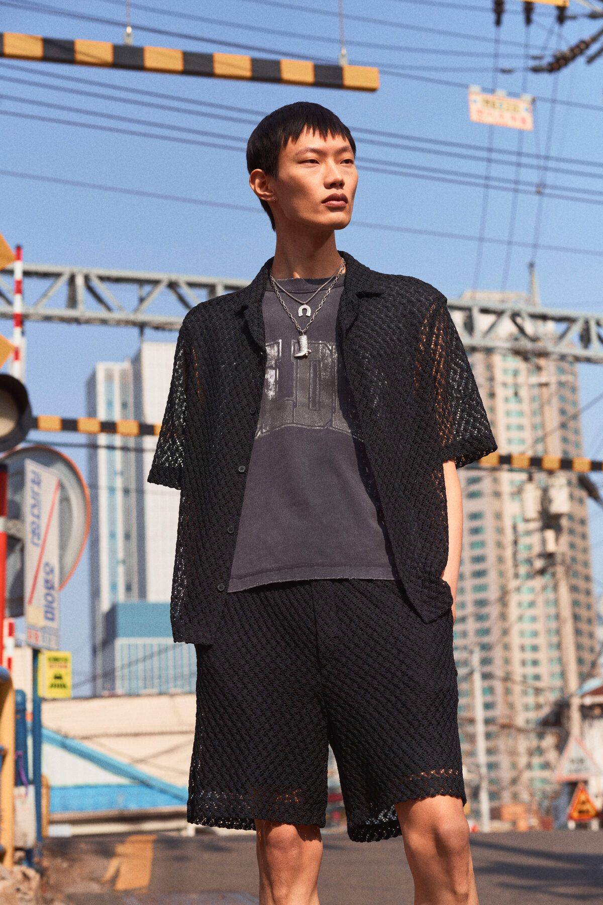H&M Tığ İşi Görünümlü Şort Relaxed Fit