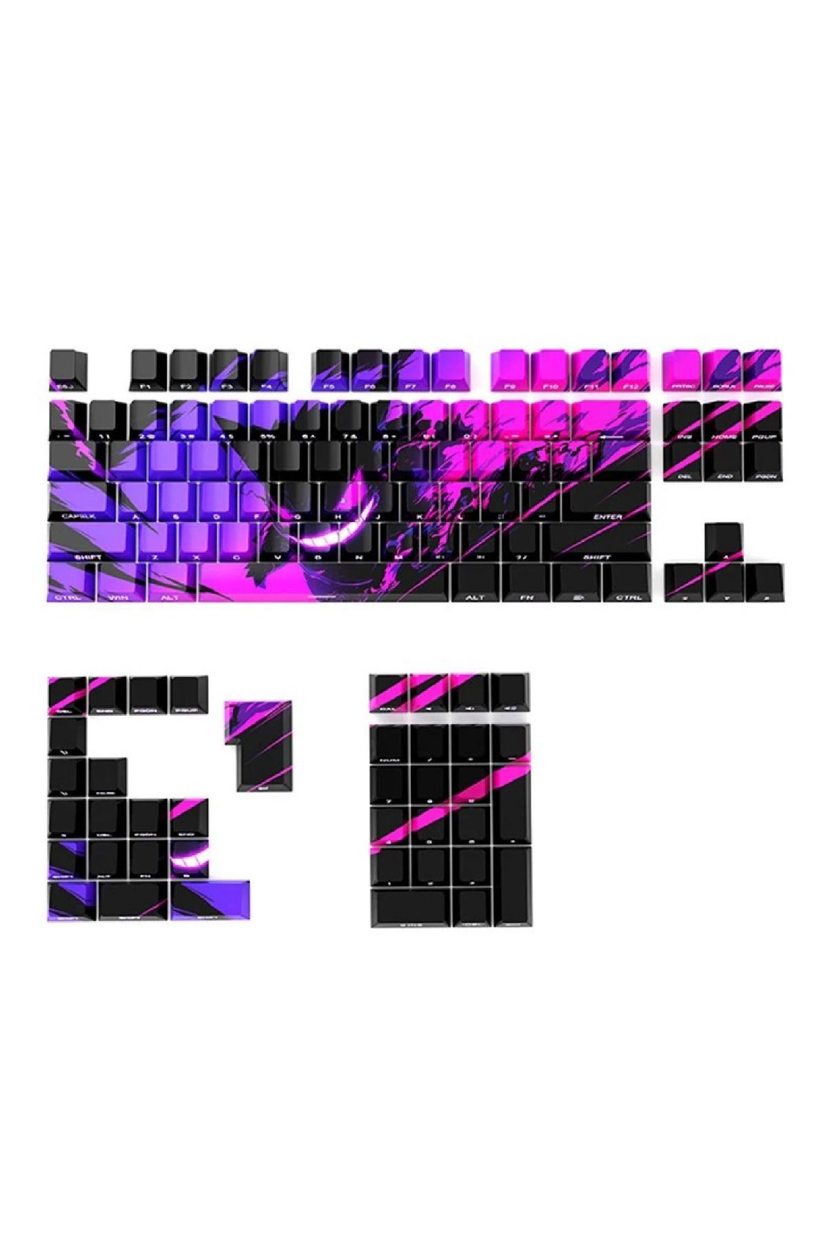 silabor Gengar Keycaps Tüm Klaveler ile uyumlu
