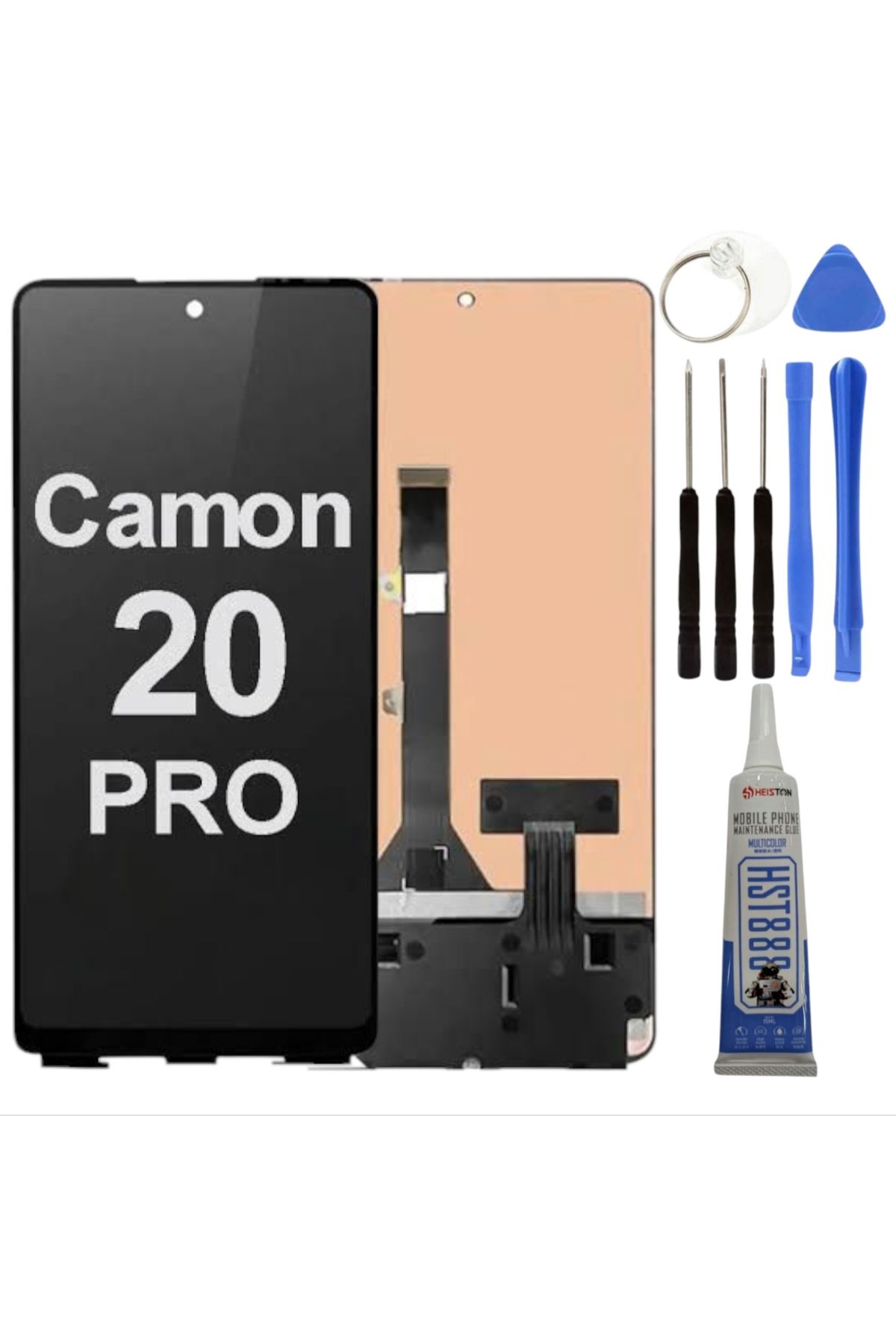 indirimplus Tecno Camon 20 Pro Uyumlu LCD Ekran TFT +Tamir Seti