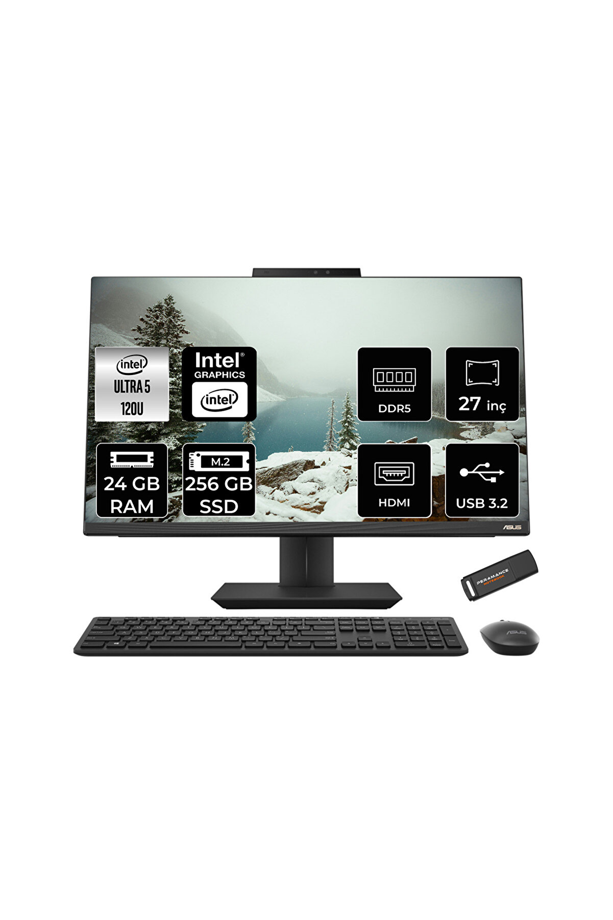 A5702WVARK Ultra 5 120U 24GB DDR5 256GB SSD Intel Graphics 27