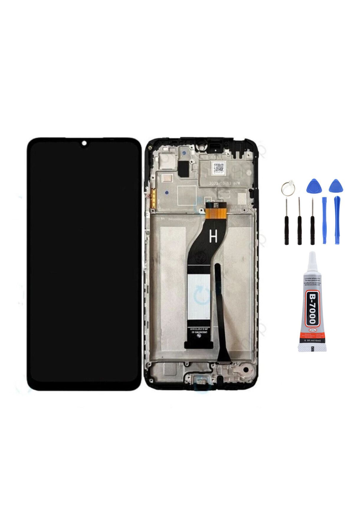 TamirCep Xiaomi Redmi 13C Uyumlu Çıtalı Ekran Lcd Dokunmatik Tamir Seti Hediyeli